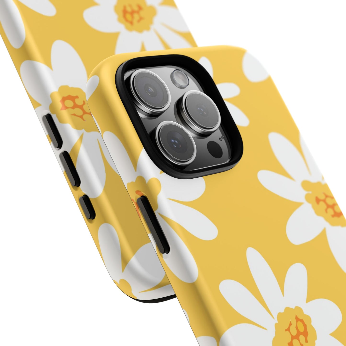 Yellow Daisy Phone Case, Floral Phone Cover, Tough Case, Summer Vibe Accessory, Gift for Nature Lovers, Bright Floral Design