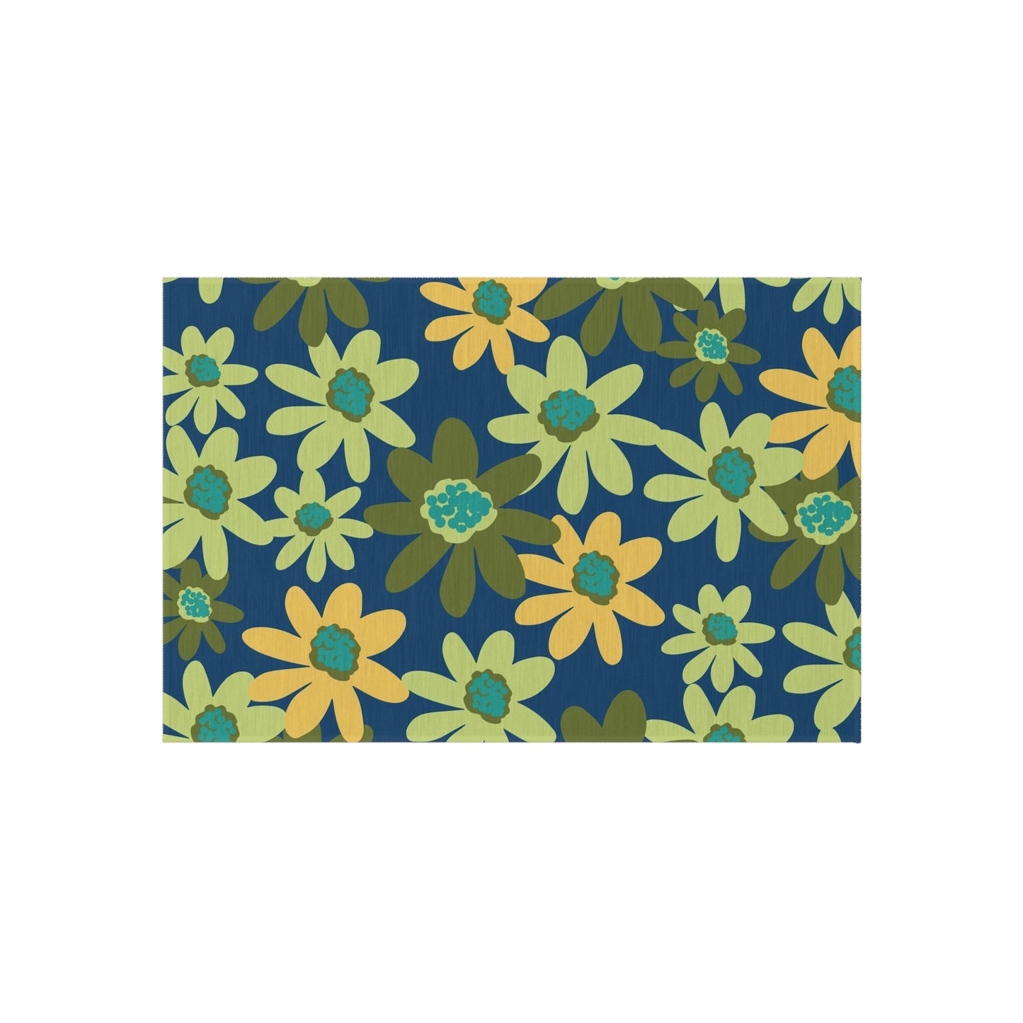 Outdoor Rug - Groovy Daisy Daisy Floral Pattern