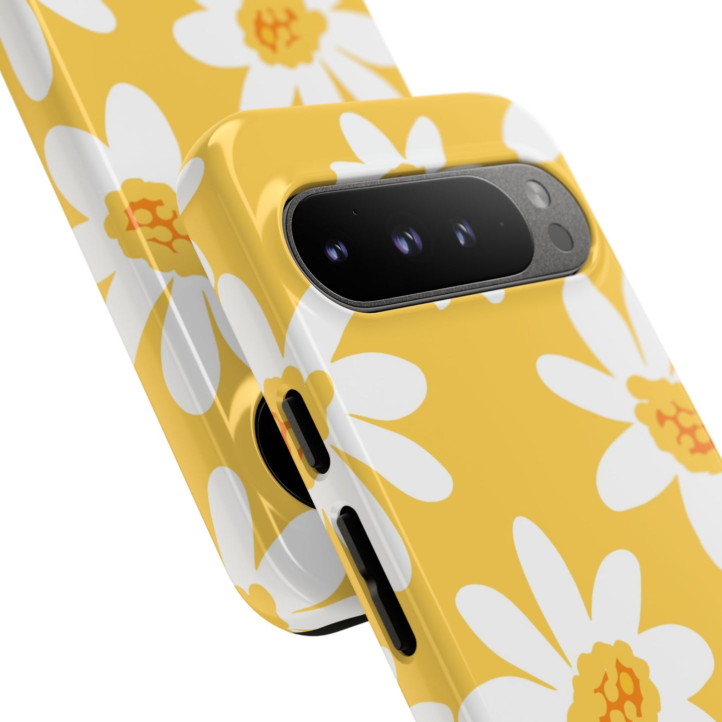Yellow Daisy Phone Case, Floral Phone Cover, Tough Case, Summer Vibe Accessory, Gift for Nature Lovers, Bright Floral Design