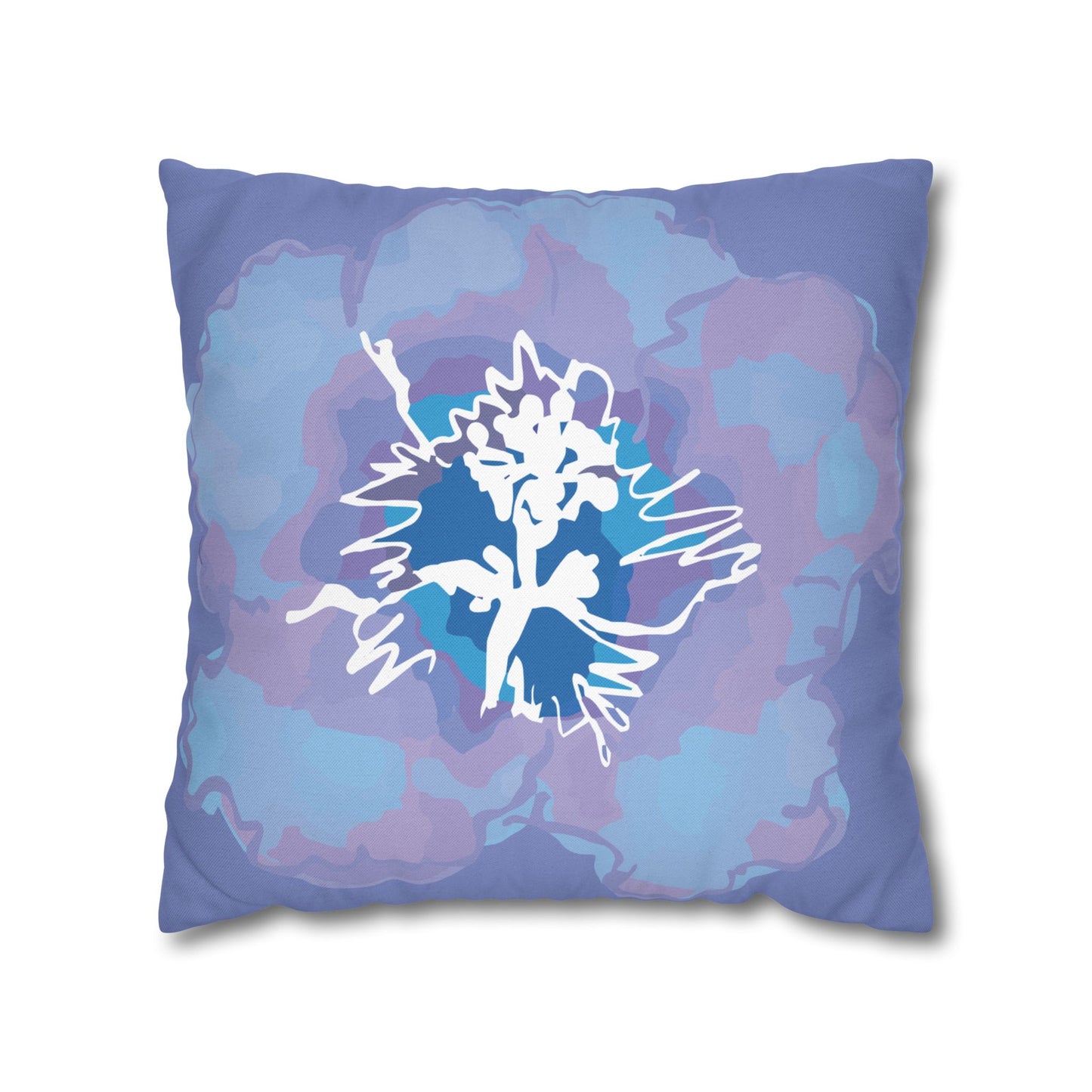 Beautiful Azalea Floral Periwinkle Patterned Pillowcase | Cozy Home Decor, Dreamy Bedroom Accents, Unique Gift, Stylish Cushion Cover