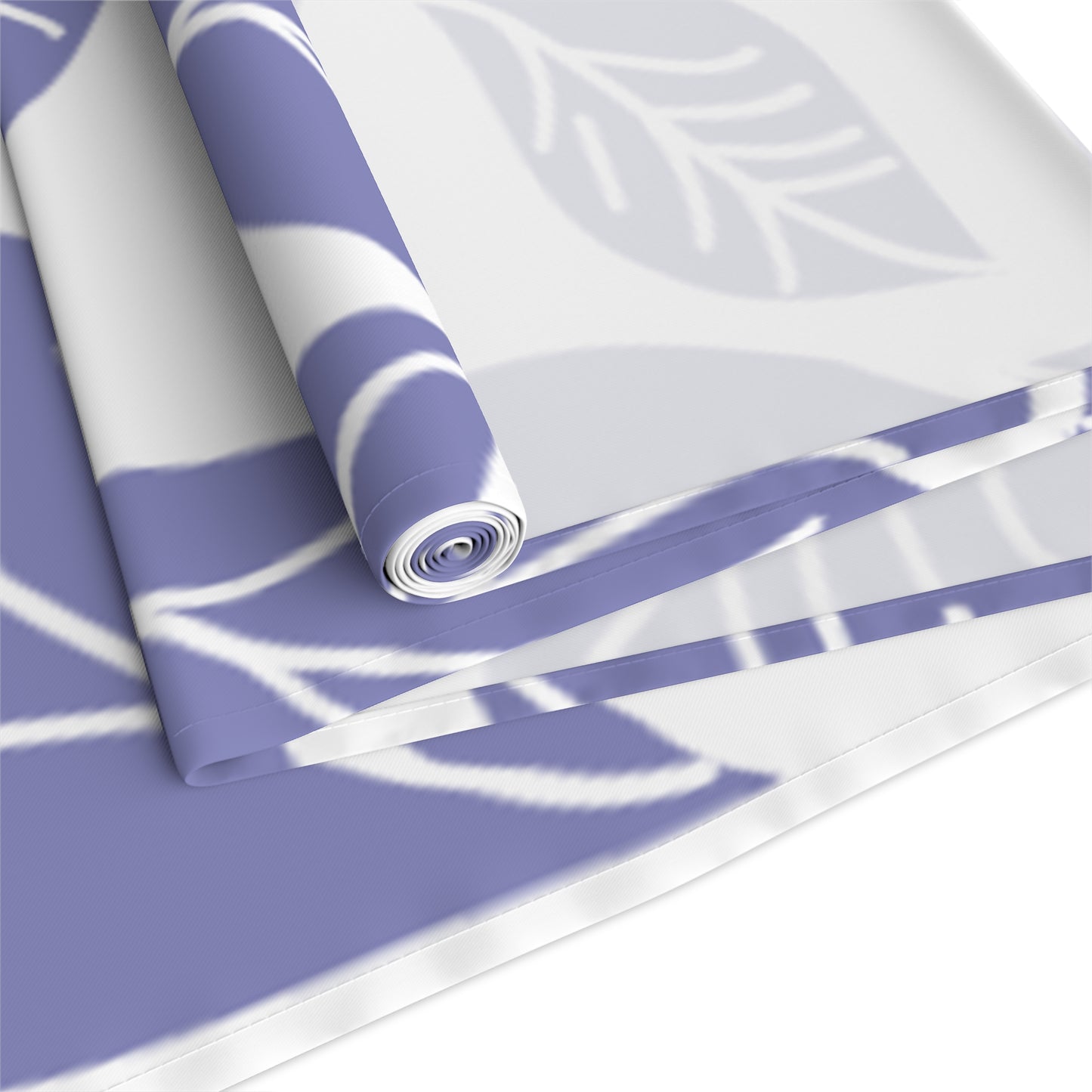 Elegant Lavender Leaf Table Runner | Cotton Poly Decor for Home, Dining, Events, Spring, Seasonal Celebrations, Wedding