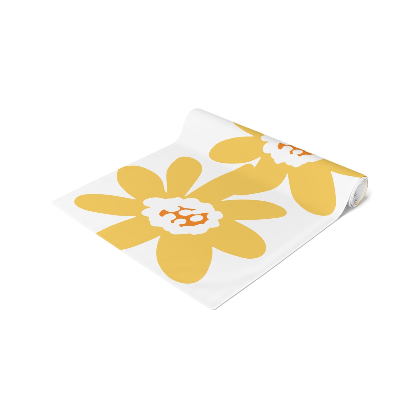 Charming Yellow Daisy Floral Table Runner, Yellow Flower Decor, Dining Table Accessory, Spring Table Decoration, Perfect for Weddings