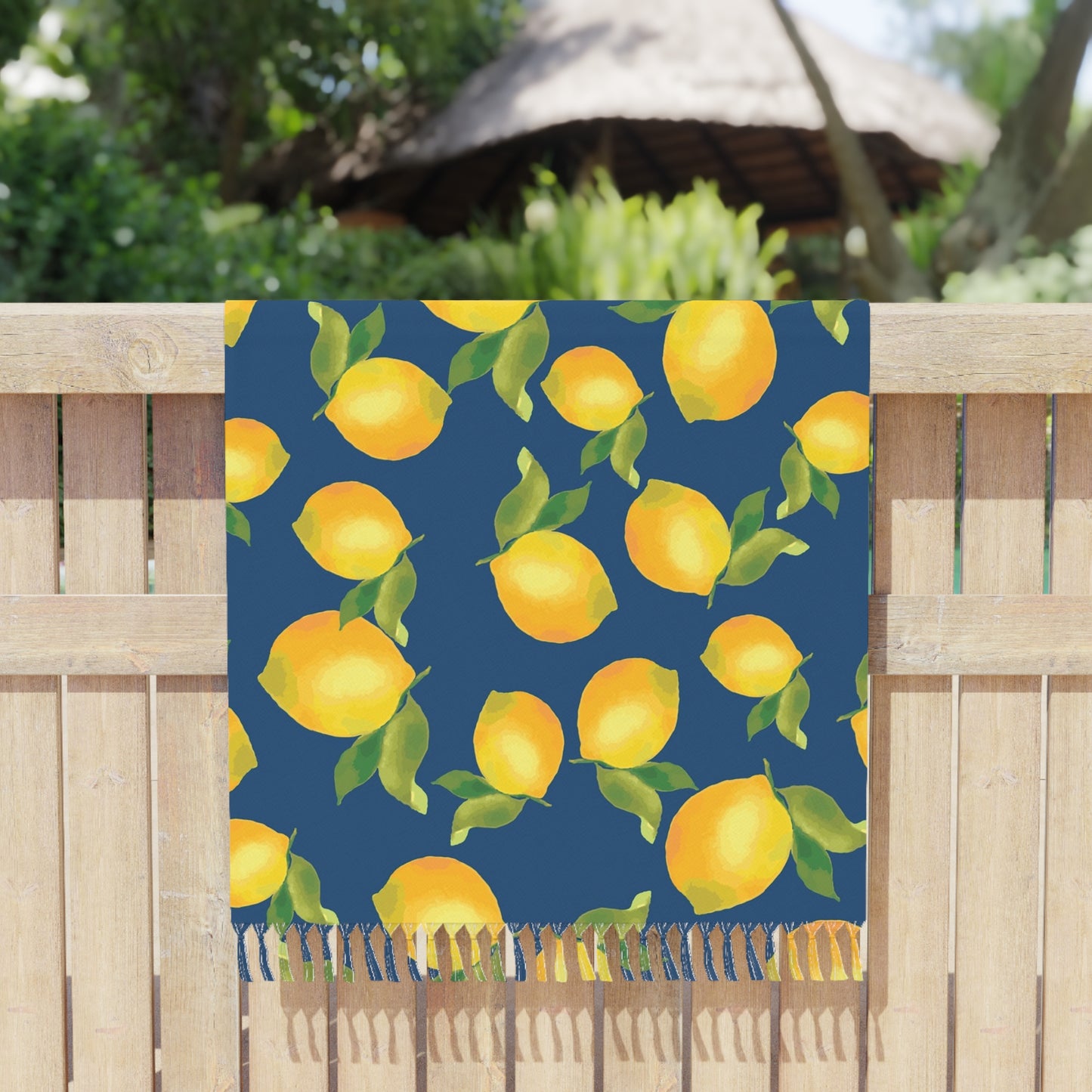 Boho Lemon Beach Towel - Vibrant Summer Vibes for Pool Days, Gifts for Her, Beach Trips, Picnics, Home Decor