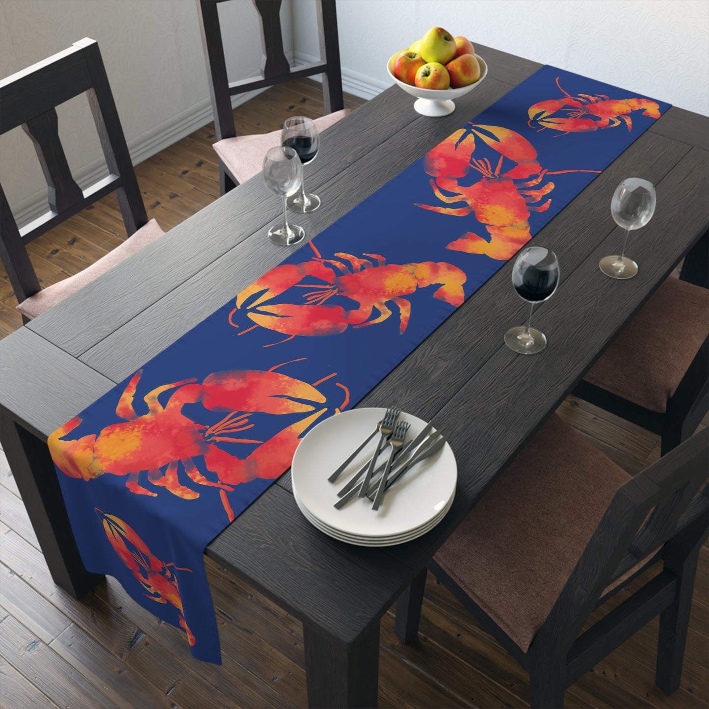Lobster-Themed Table Runner for Coastal Decor, Nautical Table Decor, Seafood Dinner Parties, Summer Gatherings, Beach House Essentials