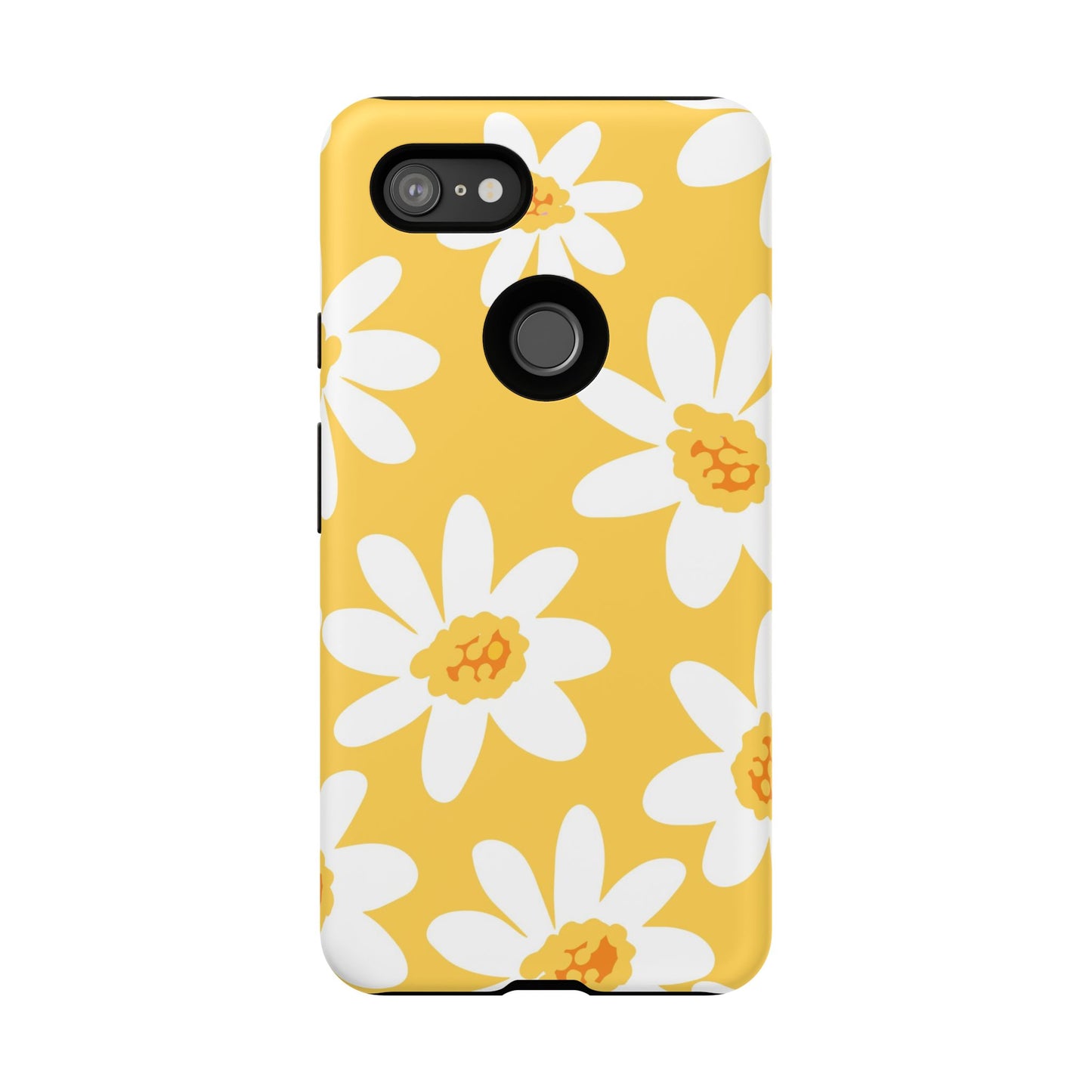 Yellow Daisy Phone Case, Floral Phone Cover, Tough Case, Summer Vibe Accessory, Gift for Nature Lovers, Bright Floral Design