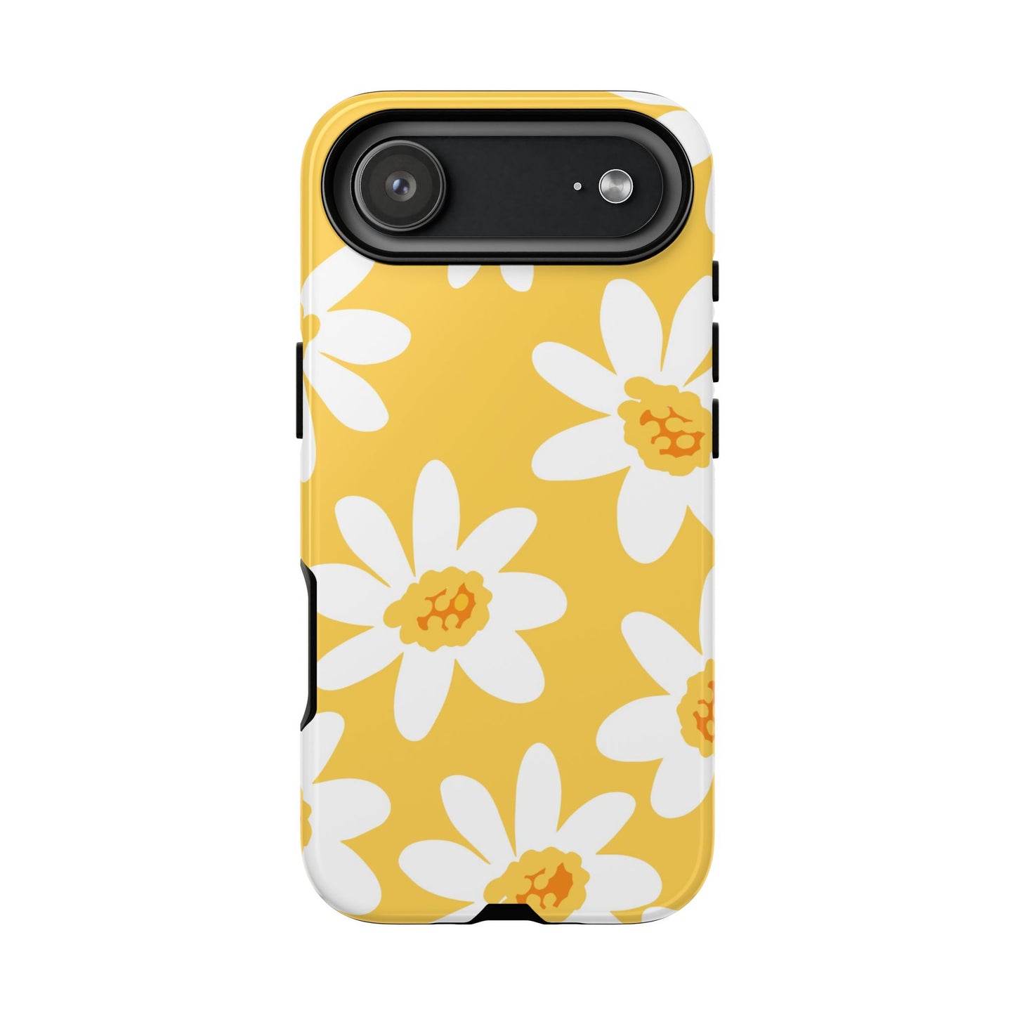 Yellow Daisy Phone Case, Floral Phone Cover, Tough Case, Summer Vibe Accessory, Gift for Nature Lovers, Bright Floral Design