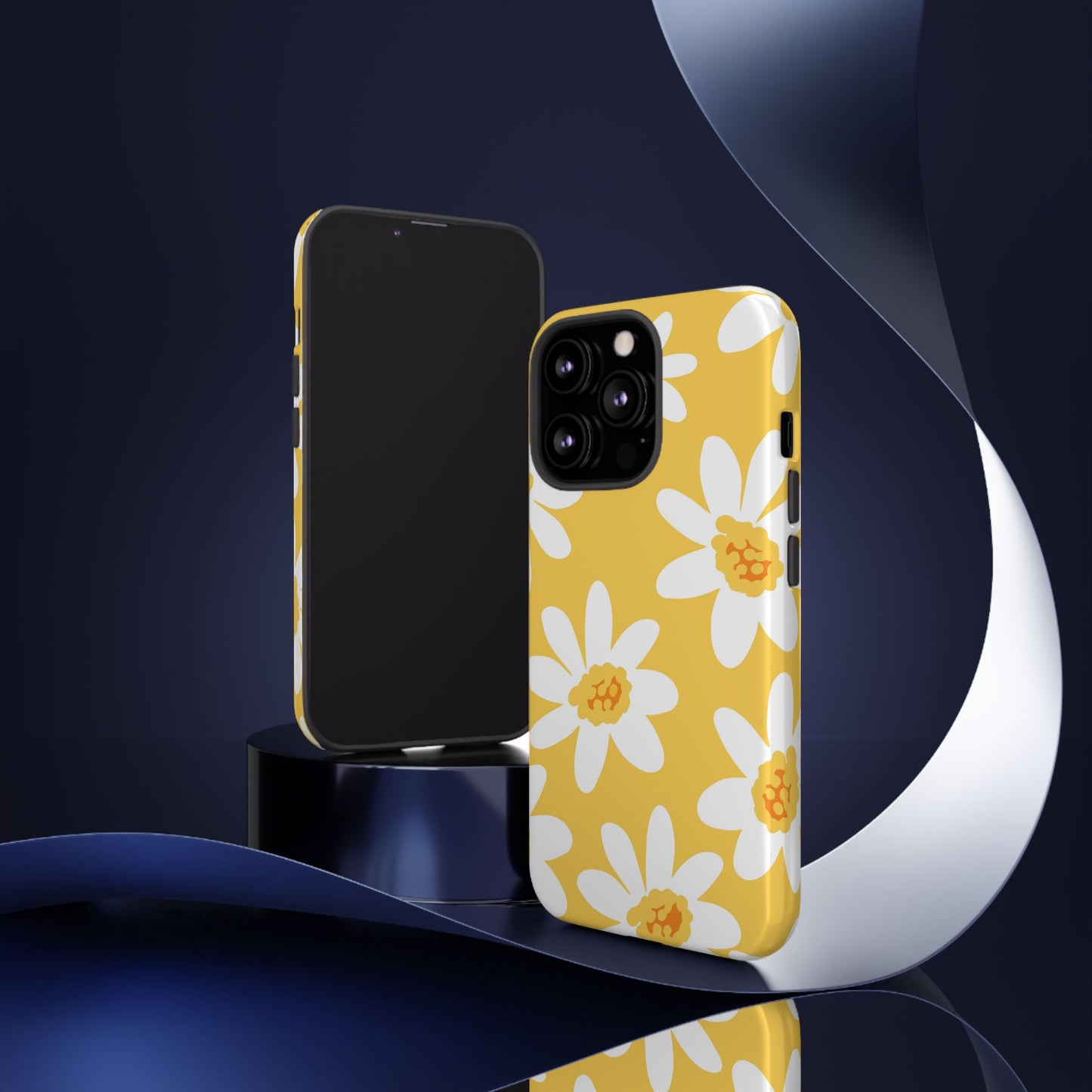 Yellow Daisy Phone Case, Floral Phone Cover, Tough Case, Summer Vibe Accessory, Gift for Nature Lovers, Bright Floral Design