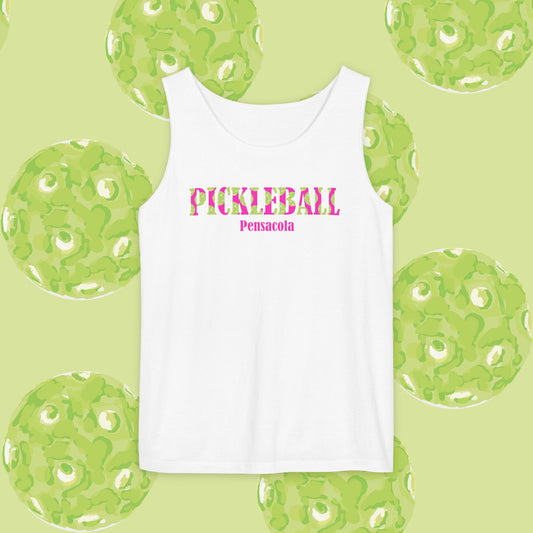 Personalizable! Pickleball Unisex Tank Top, Summer Sports Apparel, Gift for Athletes, Casual Wear, Pickleball Lover Top