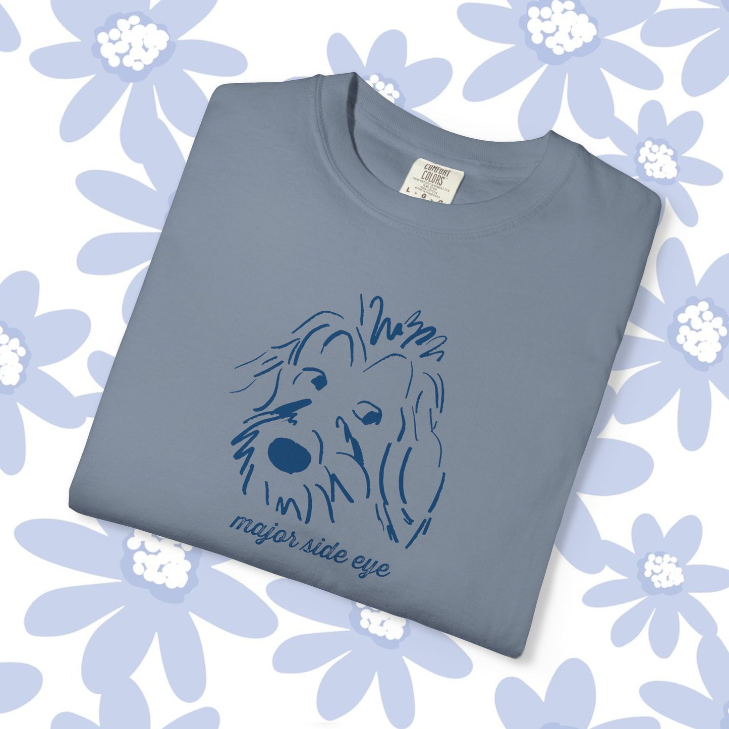 Major Side Eye Dog T-shirt, Funny Pet Lover Shirt, Unisex Gift for Dog Owners, Cute Animal Tee, Casual Everyday Wear
