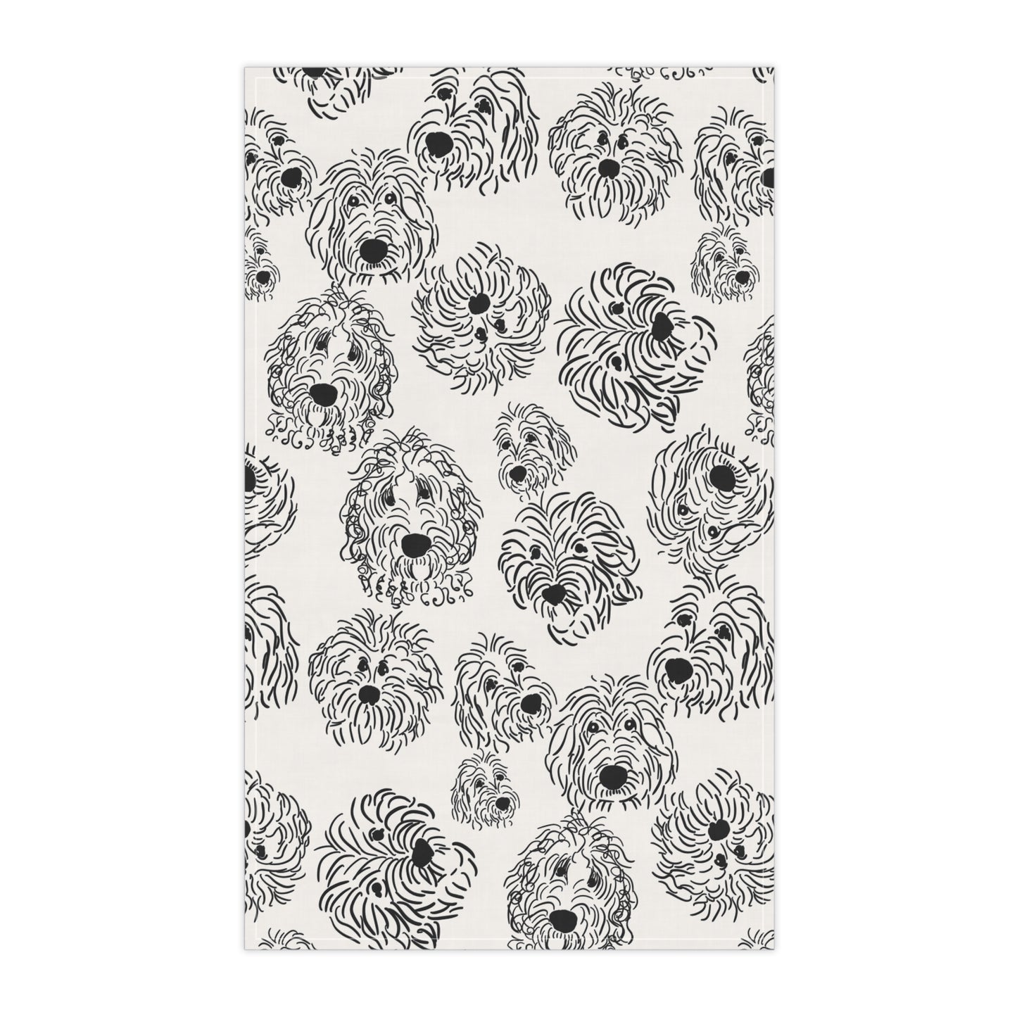 Whimsical Dog Pattern Tea Towels, Charming Kitchen Decor, Pet Lover Gift, Unique Housewarming Present, Fun Home Essentials