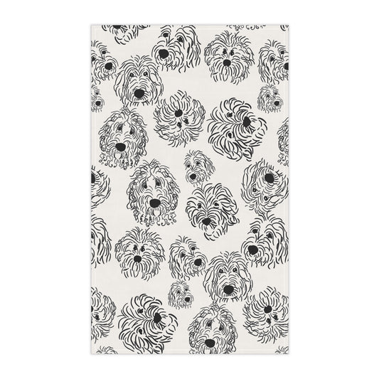 Whimsical Dog Pattern Tea Towels, Charming Kitchen Decor, Pet Lover Gift, Unique Housewarming Present, Fun Home Essentials