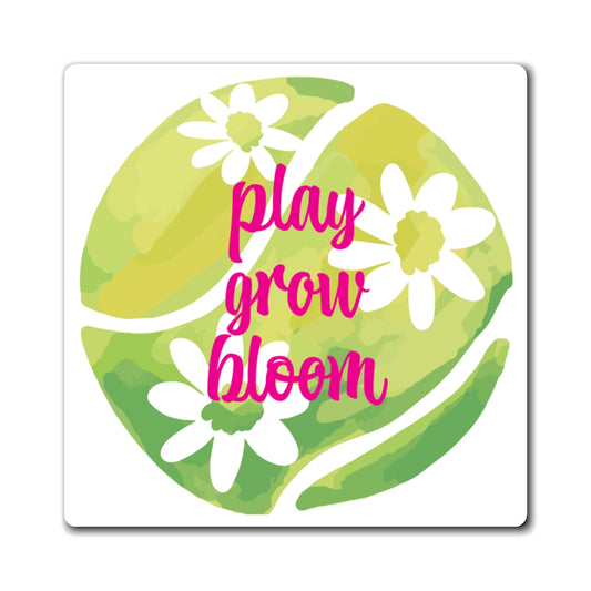 Play Grow Bloom Floral Magnet — Garden-Inspired Fridge Decor