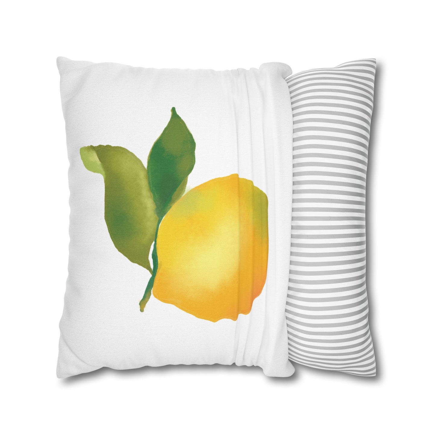 Lemon Print Pillowcase, Citrus Decor, Summer Home, Throw Pillow Cover, Gift for Fruit Lovers, Cozy Living Room Accent