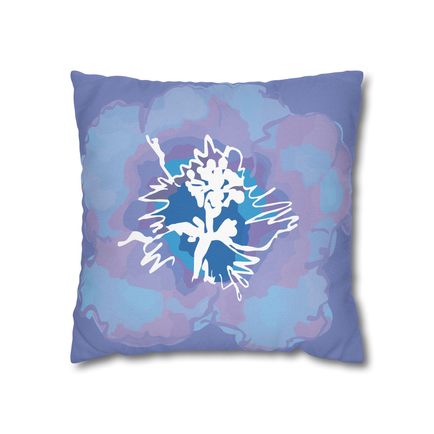 Beautiful Azalea Floral Periwinkle Patterned Pillowcase | Cozy Home Decor, Dreamy Bedroom Accents, Unique Gift, Stylish Cushion Cover