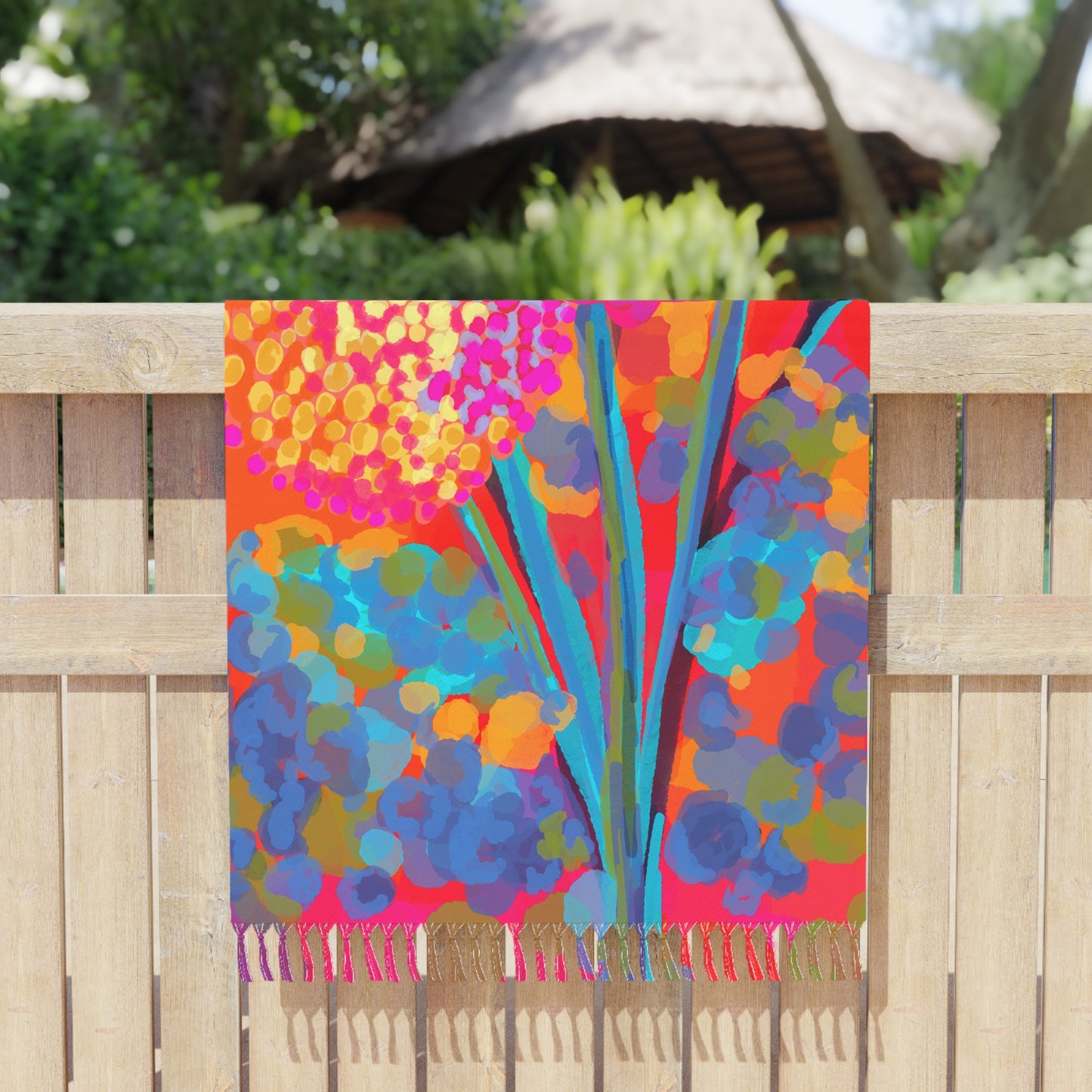 Vibrant Boho Beach Towel, Colorful Beach Blanket, Summertime Adventure Towel, Bohemian Pool Towel, Vibrant Outdoor Picnic Mat