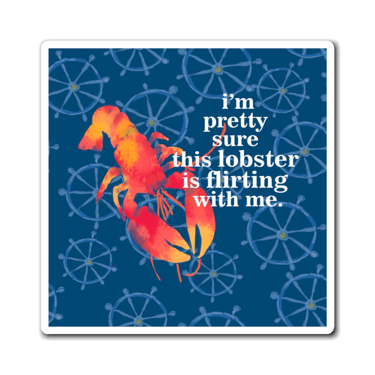 Whimsical Lobster Magnet - Perfect Kitchen Décor, Cute Gift for Seafood Lovers, Fun Fridge Magnet, Nautical Home Accessory