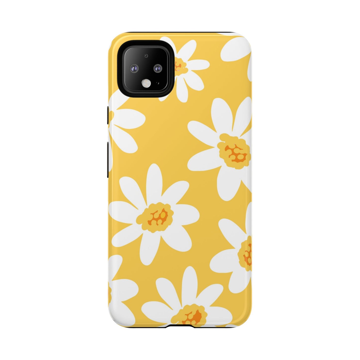 Yellow Daisy Phone Case, Floral Phone Cover, Tough Case, Summer Vibe Accessory, Gift for Nature Lovers, Bright Floral Design