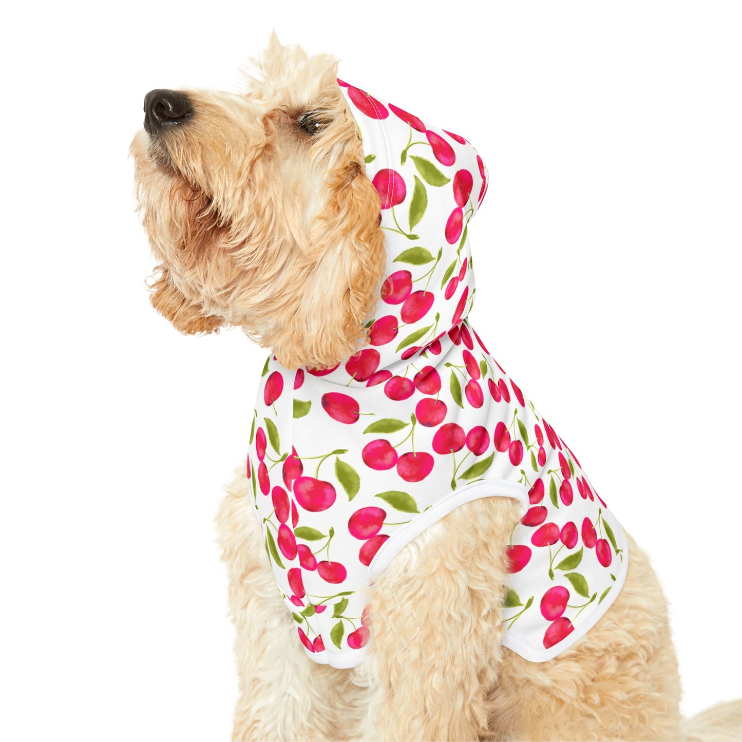 Charming Cherry Pet Hoodie, Cute Dog Sweater, Adorable Pet Outfit, Stylish Pet Wear, Cozy Hoodie for Small Pets