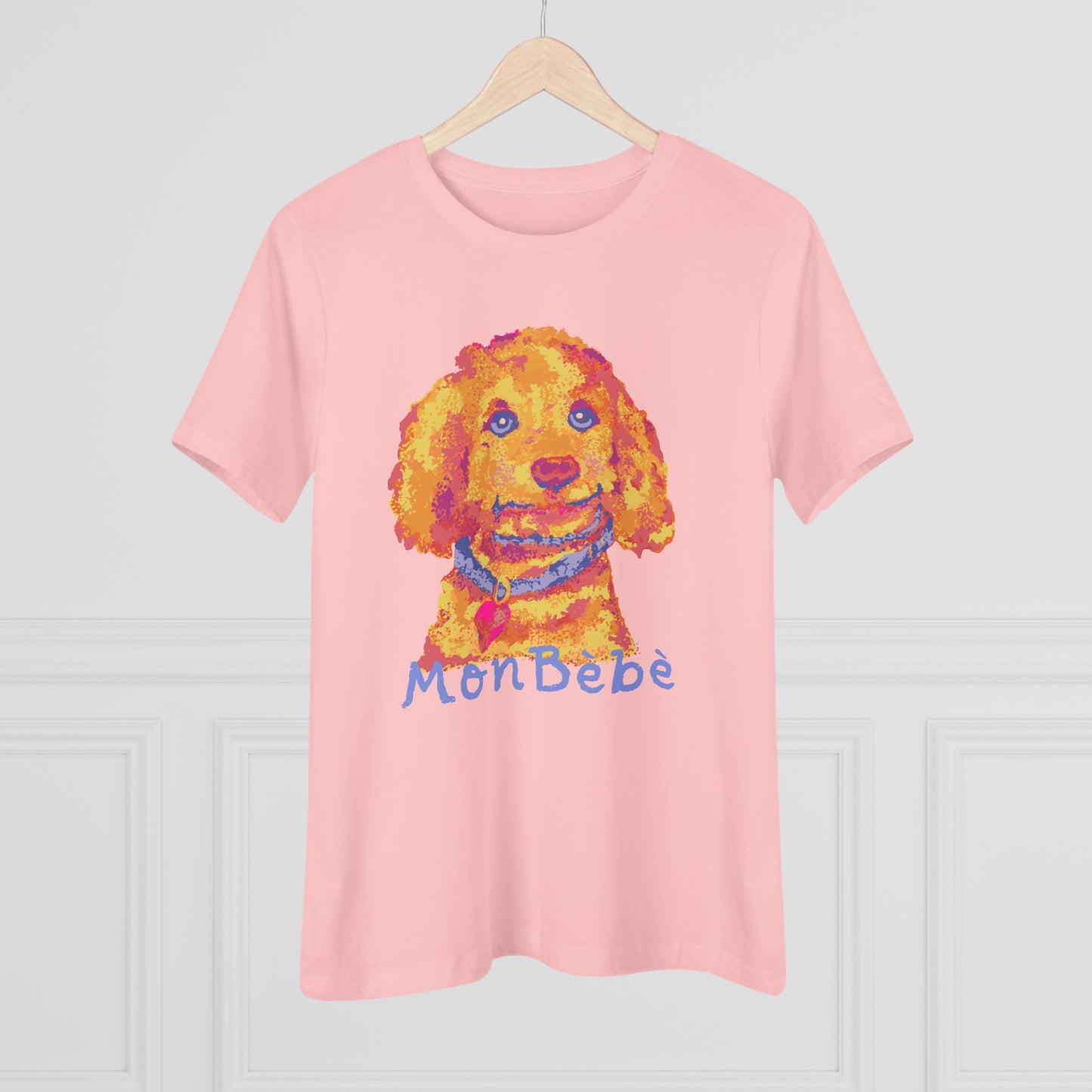 Cute Doodle Puppy Tee — "MonBebé" Women's Cotton T-Shirt