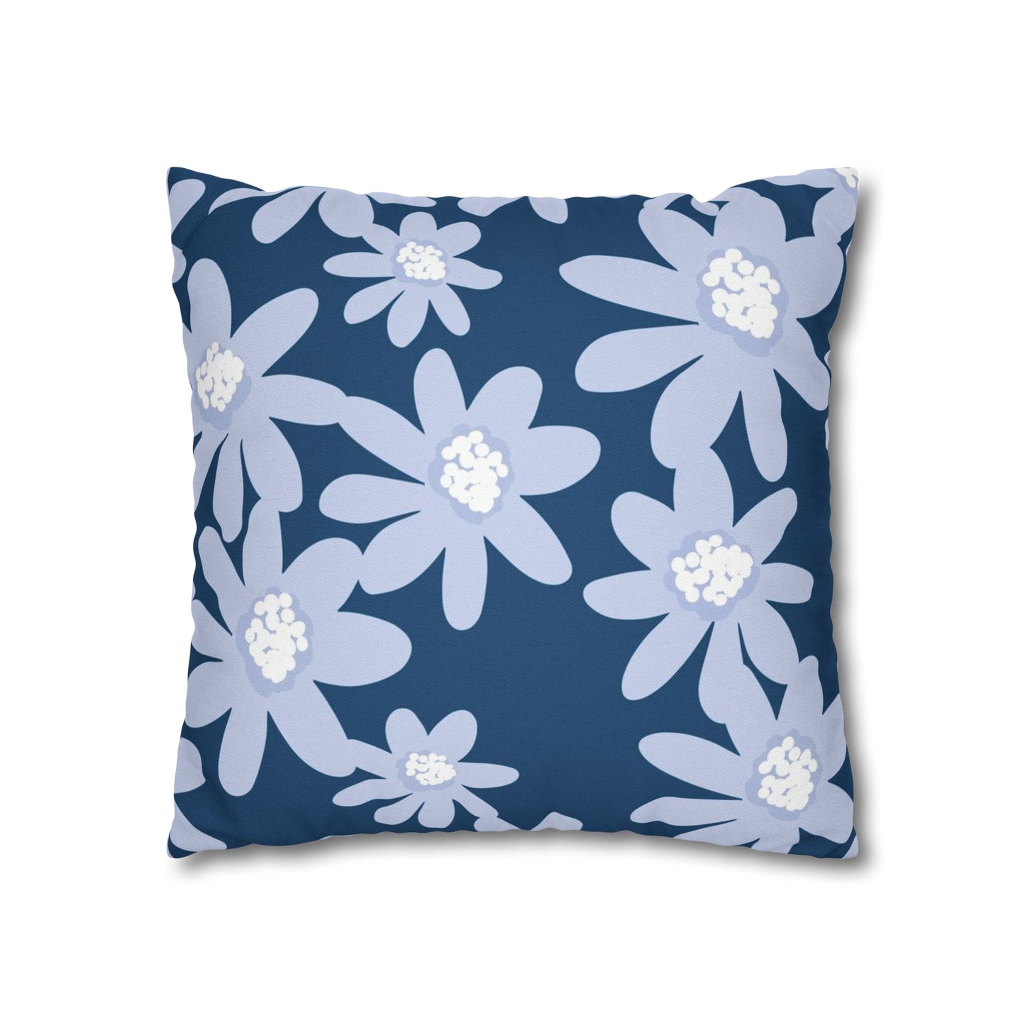 Floral Pattern Square Pillowcase - Cozy Home Decor, Flower Cushion Cover, Living Room Accent, Gift Idea, Spring Home Accessories