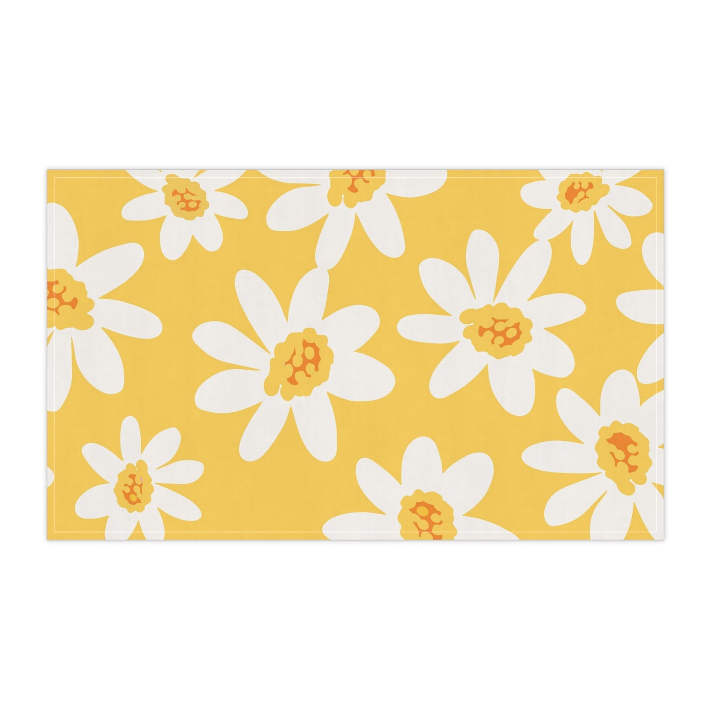 Sunny Daisy Cotton Tea Towels | Bright Kitchen Decor | Floral Home Essentials, Gift for Her, Spring Decor, Kitchen Accessory