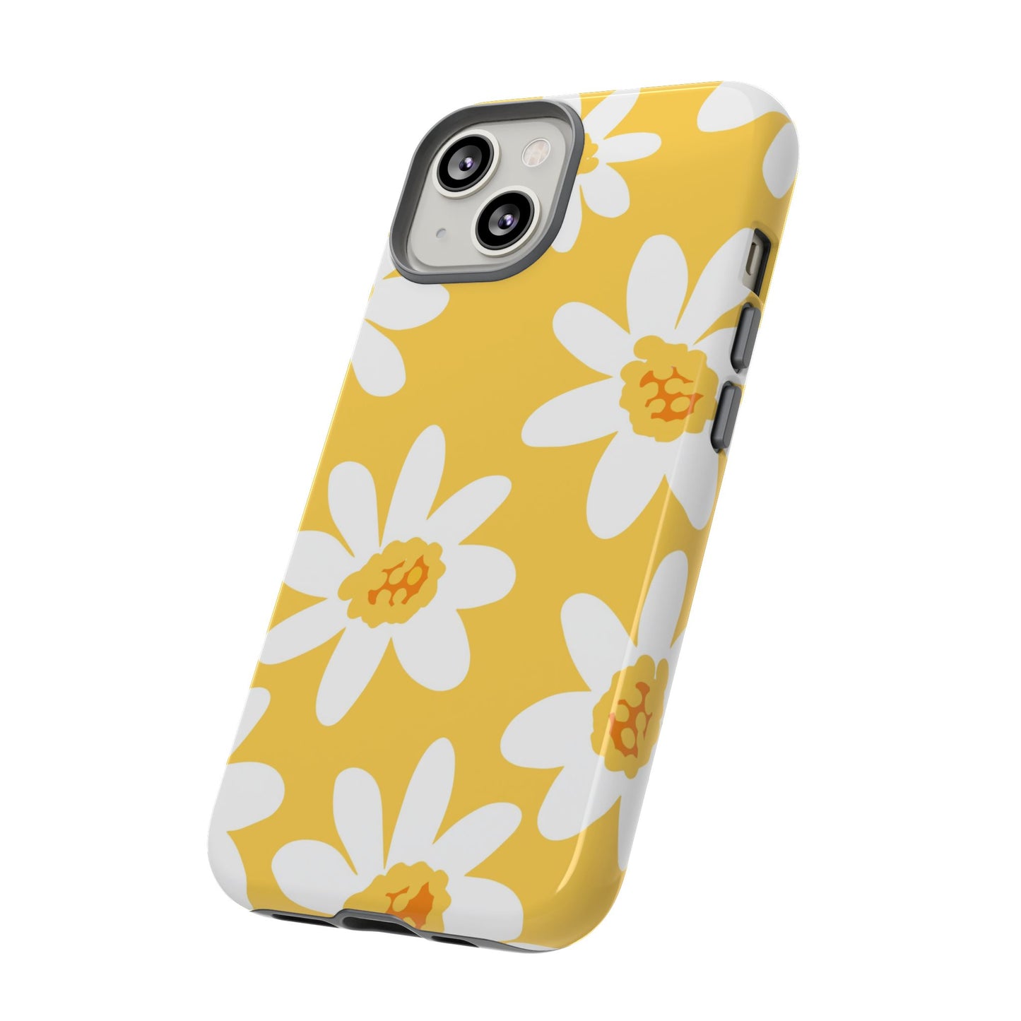 Yellow Daisy Phone Case, Floral Phone Cover, Tough Case, Summer Vibe Accessory, Gift for Nature Lovers, Bright Floral Design