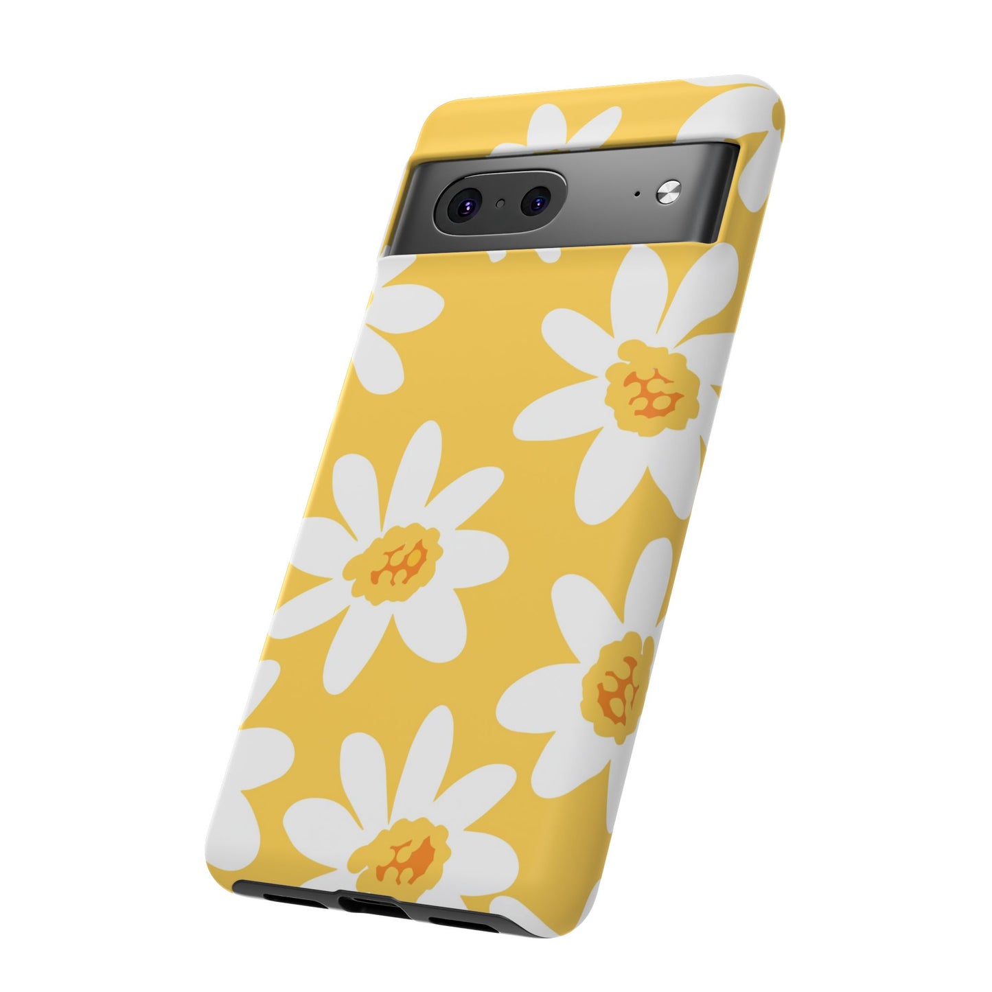 Yellow Daisy Phone Case, Floral Phone Cover, Tough Case, Summer Vibe Accessory, Gift for Nature Lovers, Bright Floral Design