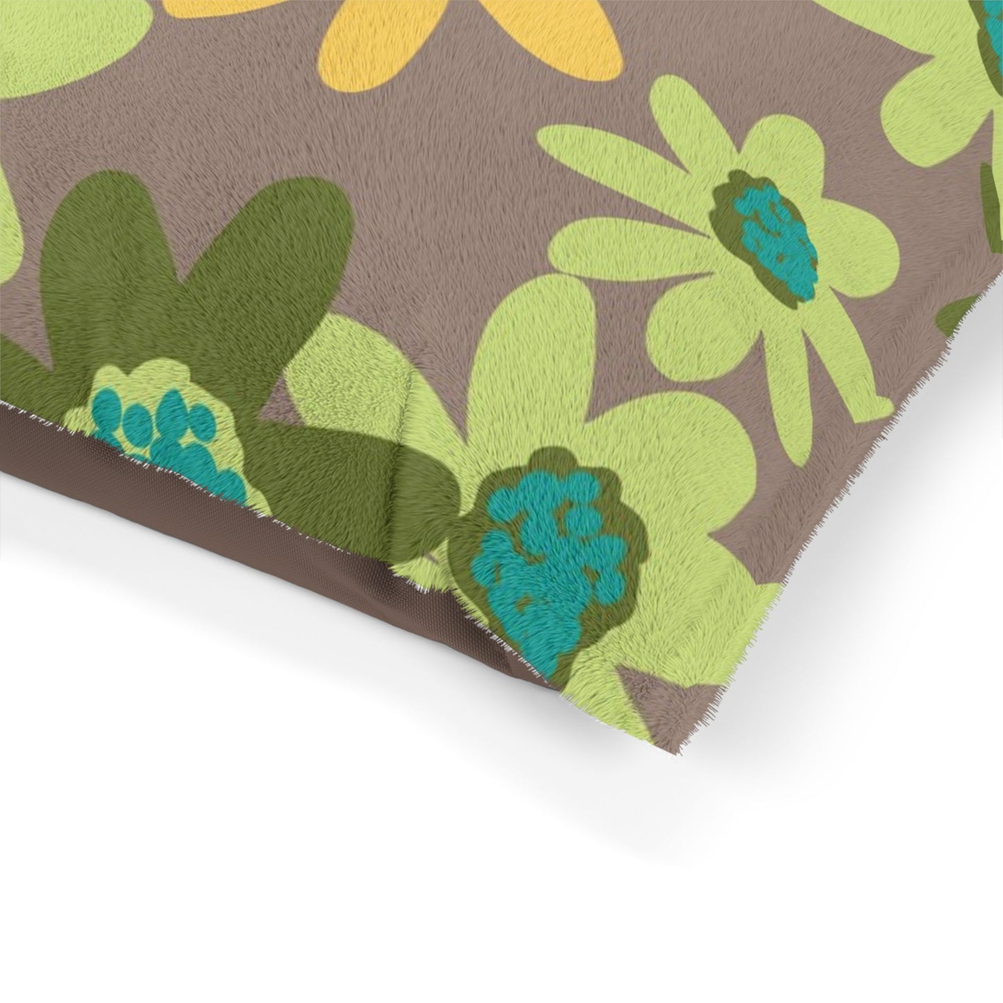 Floral Daisy Pet Bed, Cozy Dog & Cat Mattress, Eco-Friendly Flower Design Pet Cushion, Perfect for Home or Dog Crate, Great Pet Gift, Spring Decor