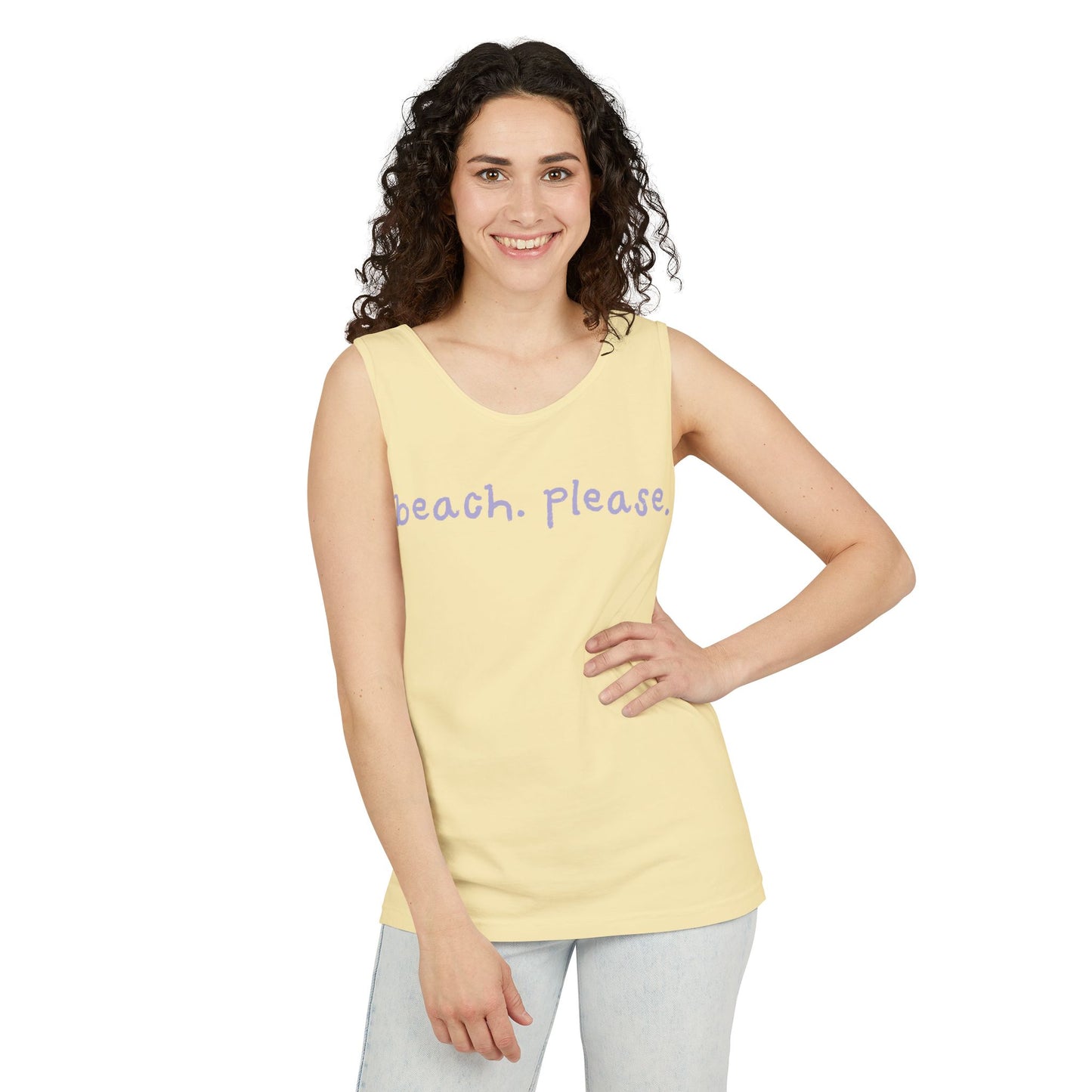 Tank Top - Beach Please Double Entendre Design