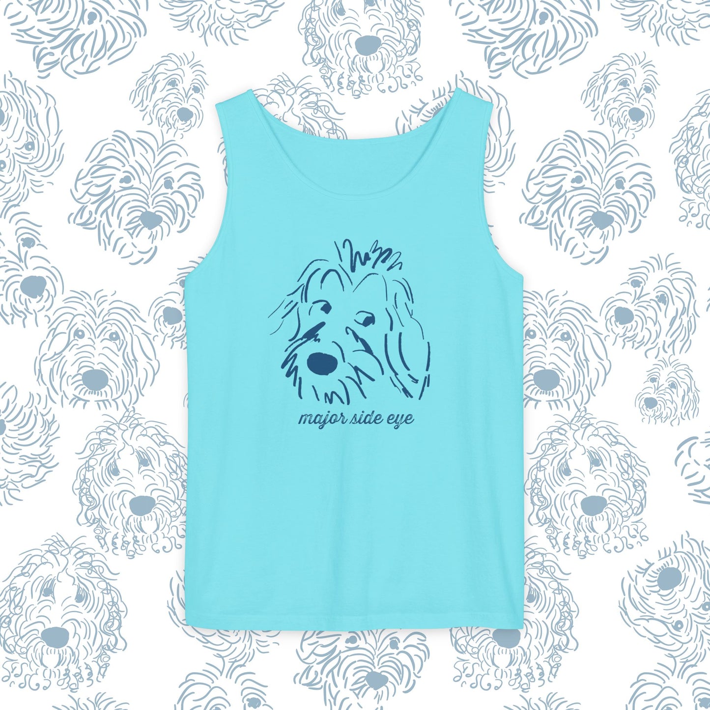 Tank Top Major Side Eye Did you know that Dogs are the only animal besides humans that whites in their eyes This needs to be celebrated! Dog lover gift.