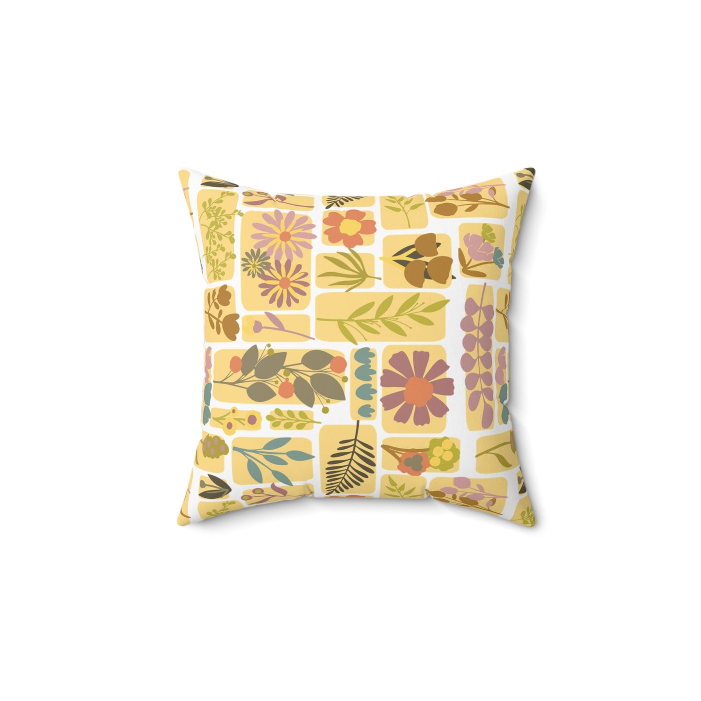 Boho Floral Pillow, Cozy Home Decor, Gift for Nature Lovers, Couch Accents, Farmhouse Style, Spring Decoration