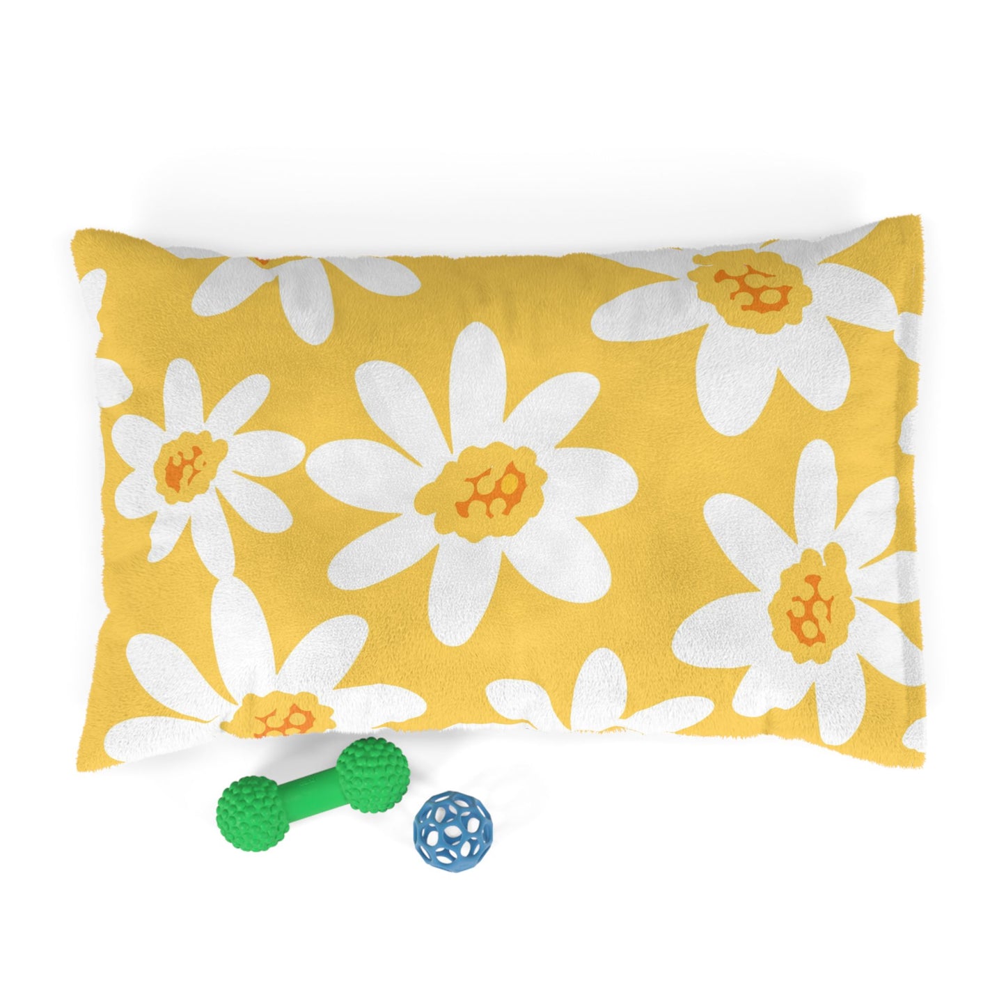 Sunny Floral Pet Bed, Cozy Dog Bed, Cat Bed for Home, Flower Pattern Pet Mat, Cute Puppy Bedding, Spring-Themed Dog Cushion