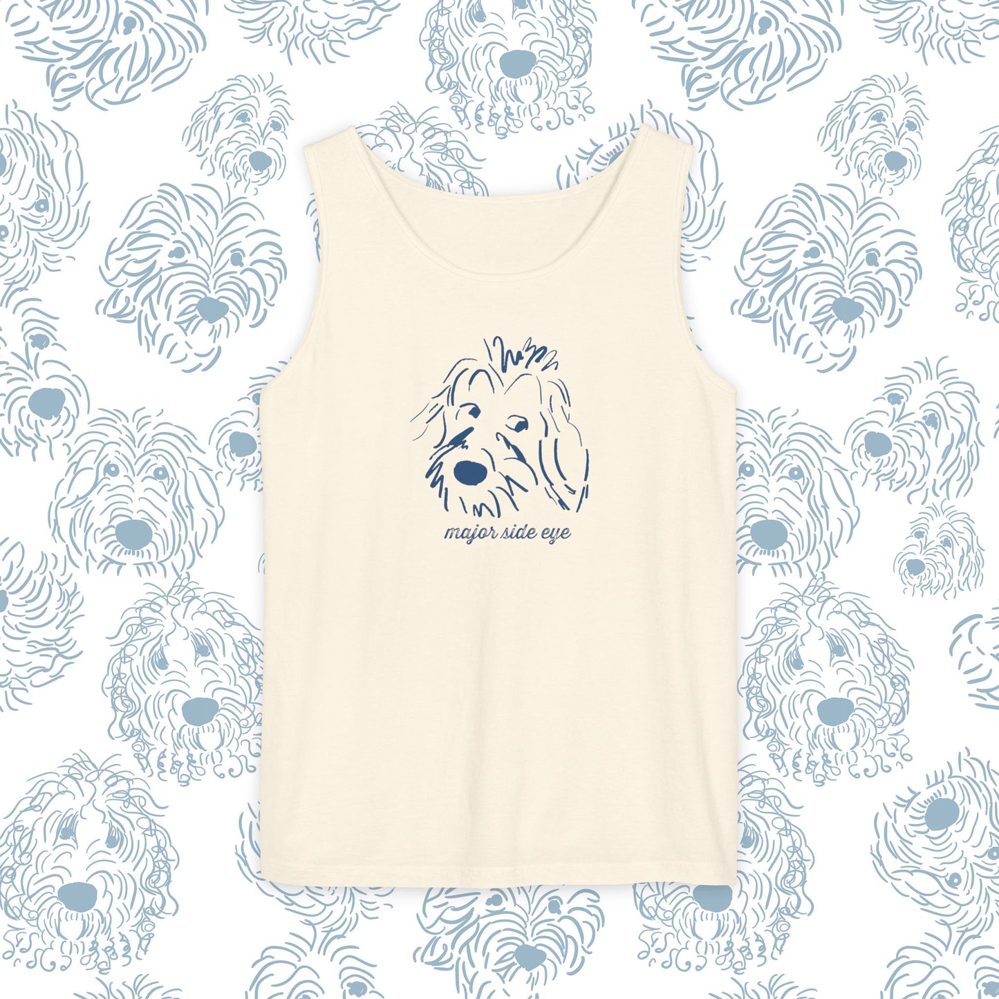 Tank Top Major Side Eye Did you know that Dogs are the only animal besides humans that whites in their eyes This needs to be celebrated! Dog lover gift.