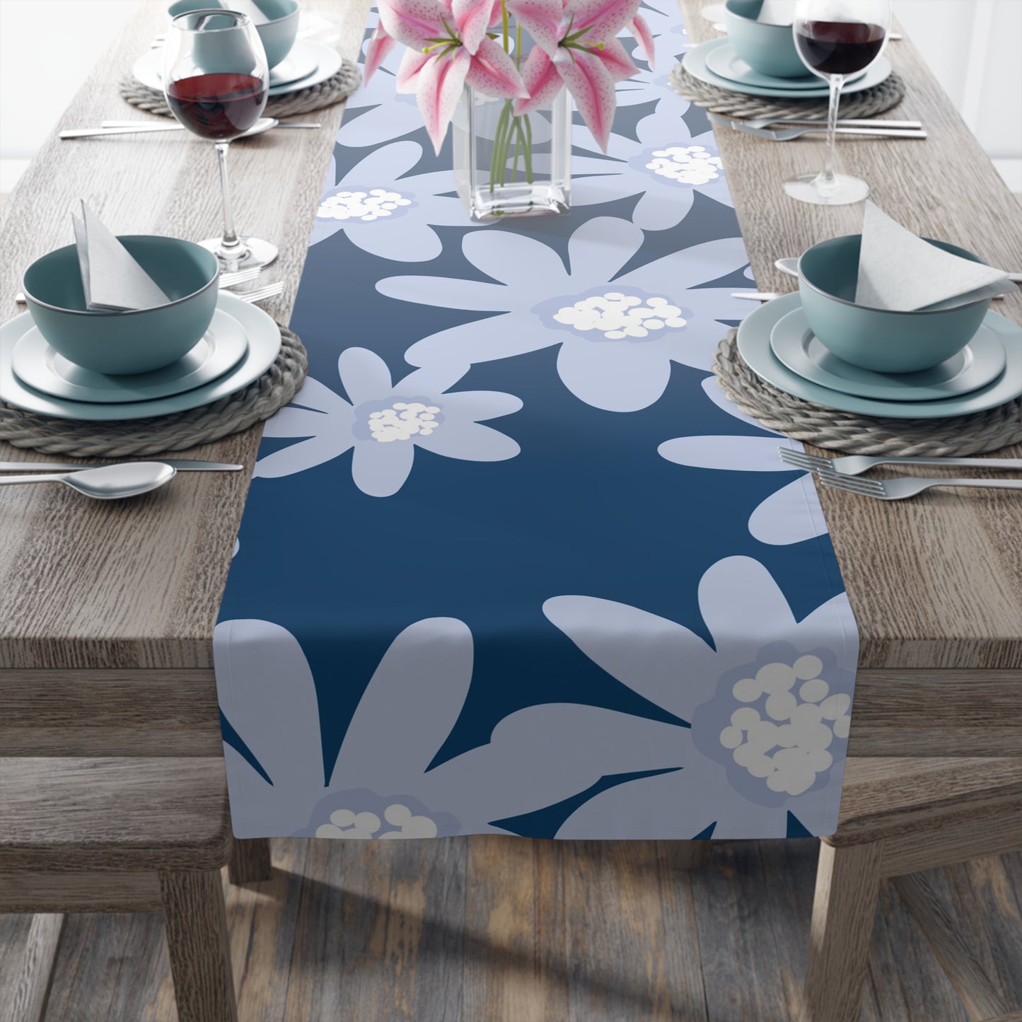 Charming Floral Table Runner, Elegant Cotton/Poly Table Decor for Stylish Dining, Perfect for Weddings, Home Gatherings, and Seasonal [...]