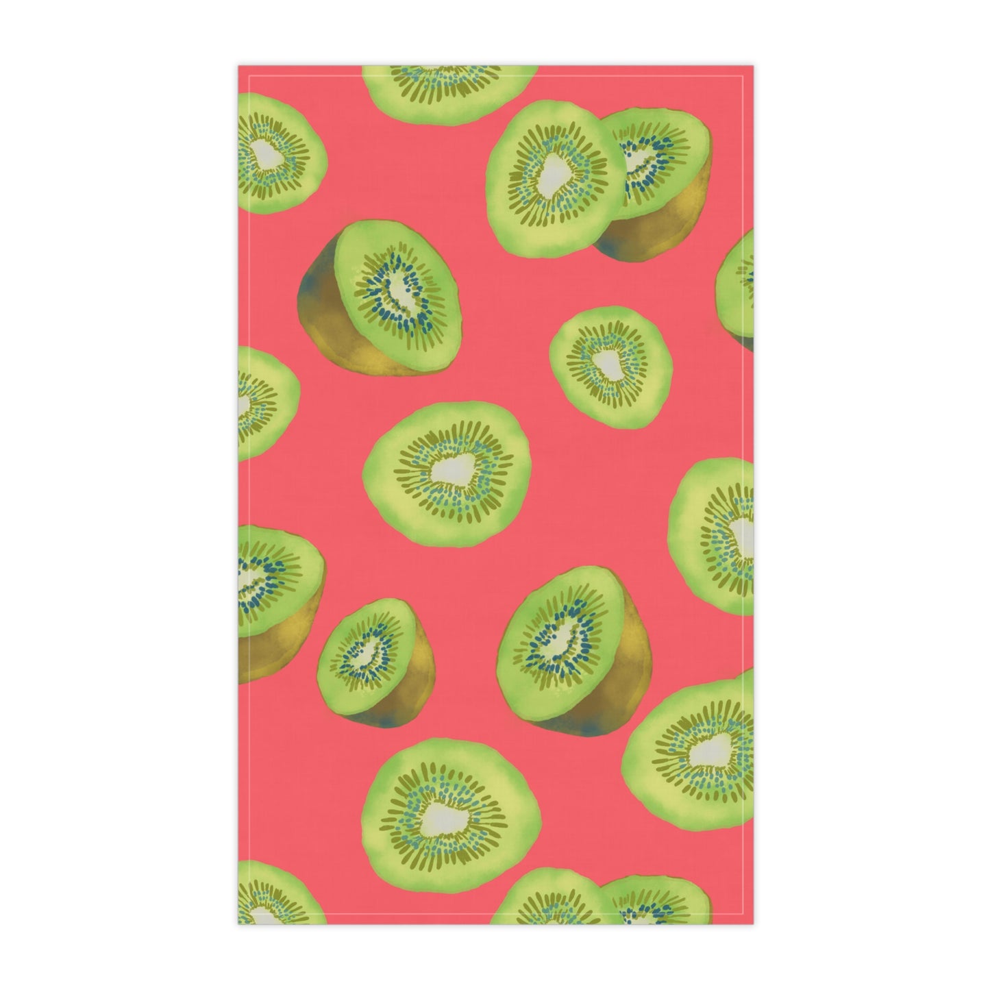 Vibrant Kiwi Print Tea Towels | Kitchen Decor, Gift for Foodies, Home Essentials, Summer & Housewarming Gift, Eco-Friendly Kitchen