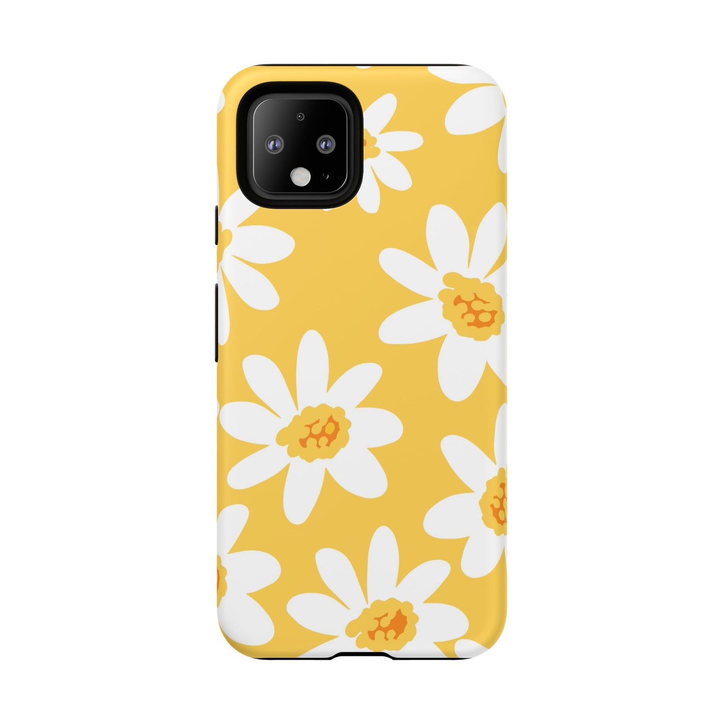 Yellow Daisy Phone Case, Floral Phone Cover, Tough Case, Summer Vibe Accessory, Gift for Nature Lovers, Bright Floral Design