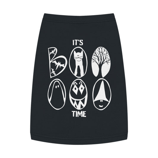 Boooooo! Cute Ghost Pet Tank Top, Halloween Costume, Funny Pet Apparel, Pet Clothing, Dog Shirt, Cat Outfit