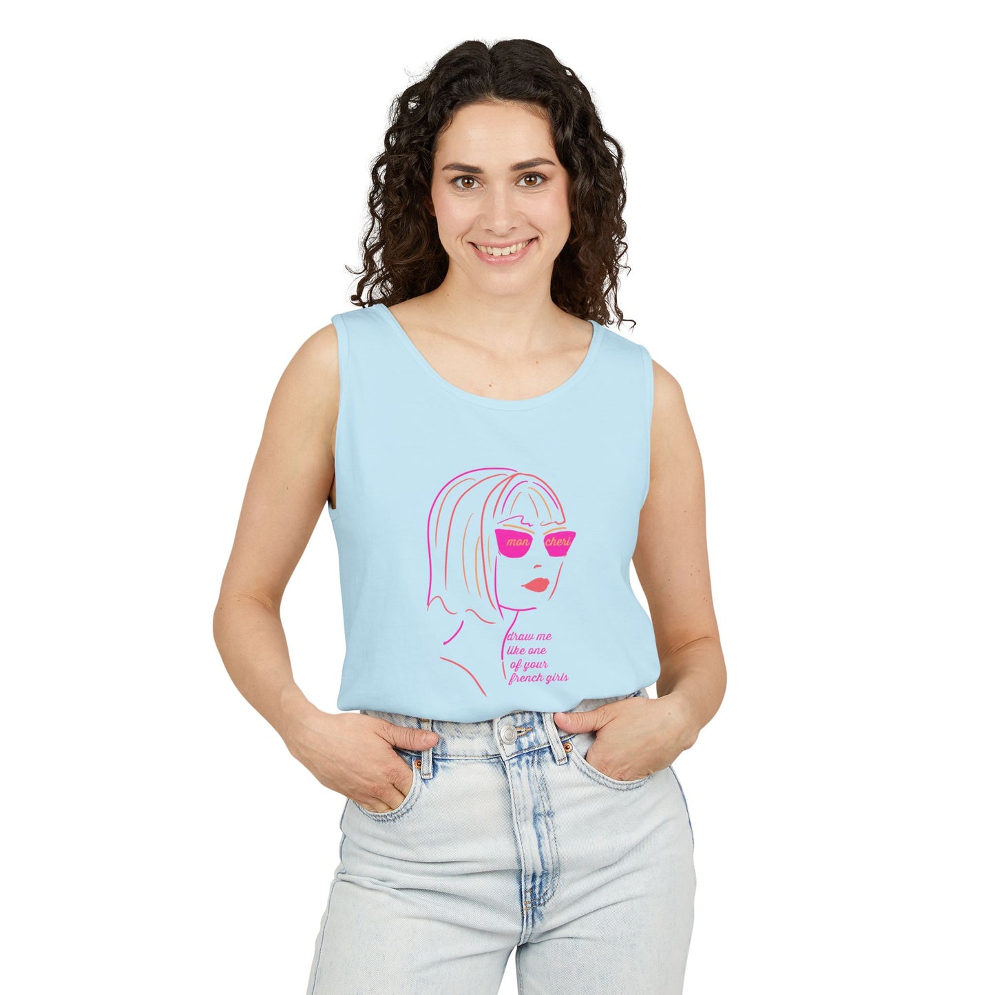 French Tank Top- "Draw me like one of your French girls."