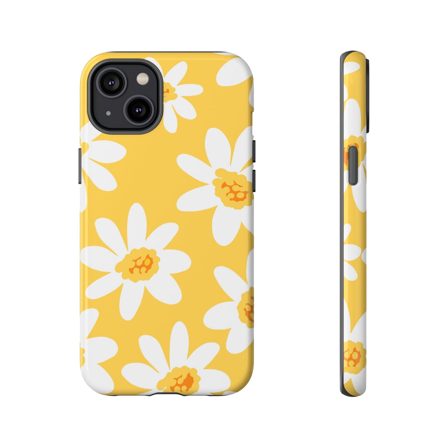 Yellow Daisy Phone Case, Floral Phone Cover, Tough Case, Summer Vibe Accessory, Gift for Nature Lovers, Bright Floral Design