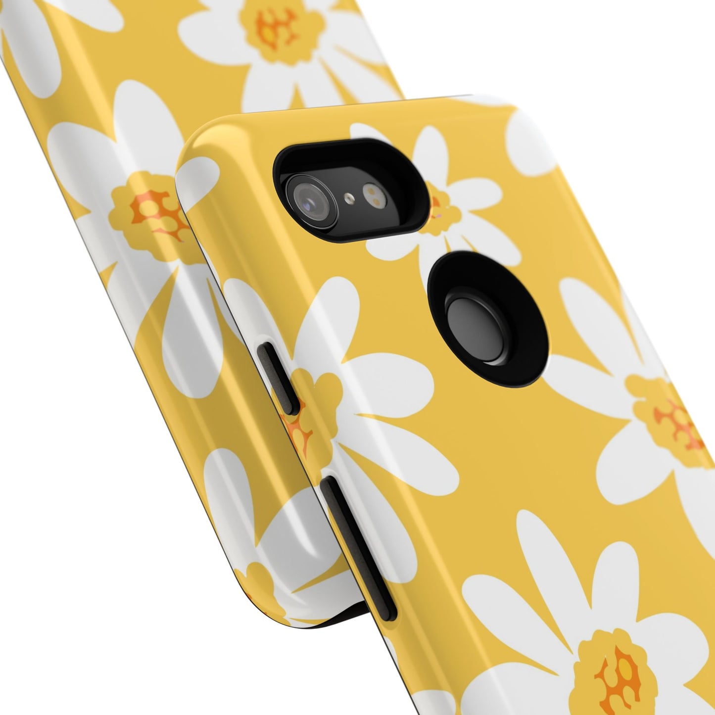 Yellow Daisy Phone Case, Floral Phone Cover, Tough Case, Summer Vibe Accessory, Gift for Nature Lovers, Bright Floral Design