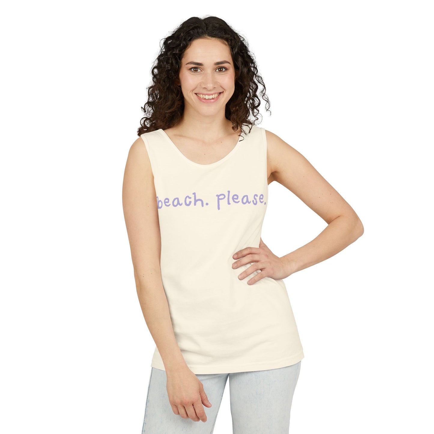 Tank Top - Beach Please Double Entendre Design