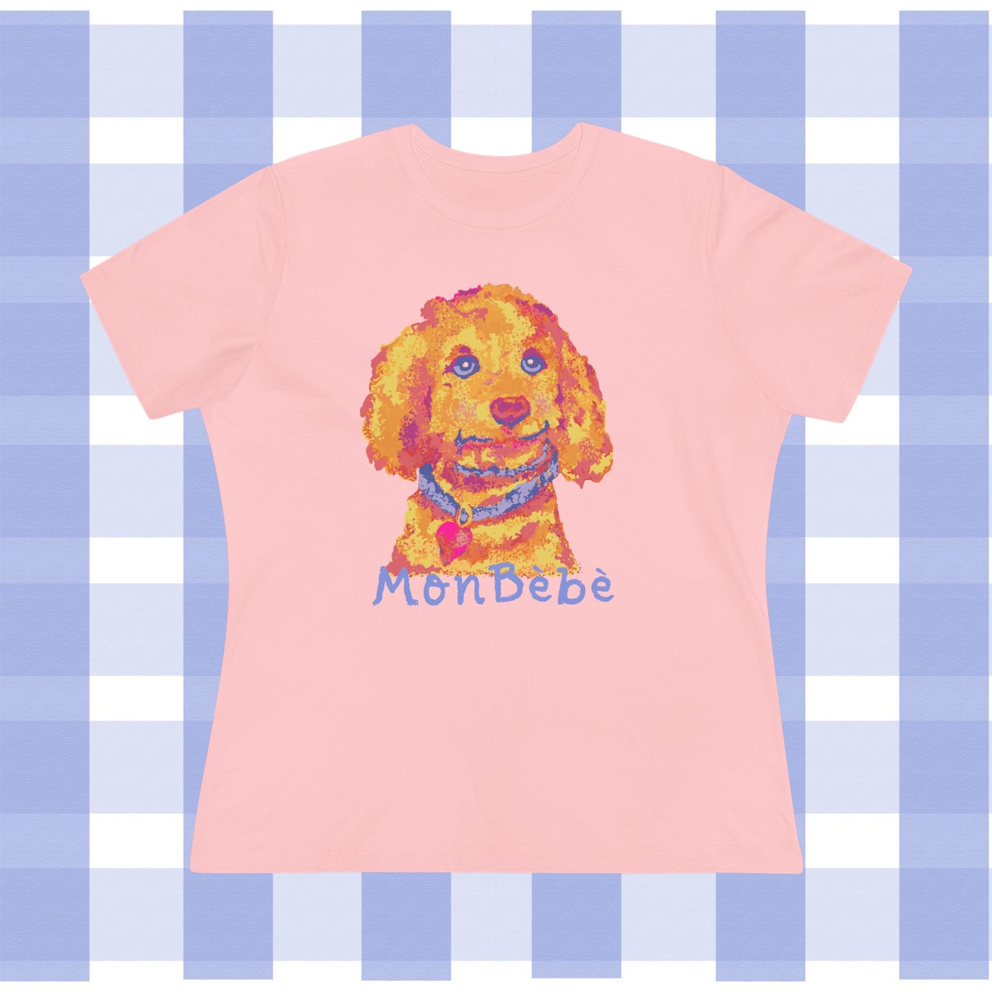 Cute Doodle Puppy Tee — "MonBebé" Women's Cotton T-Shirt