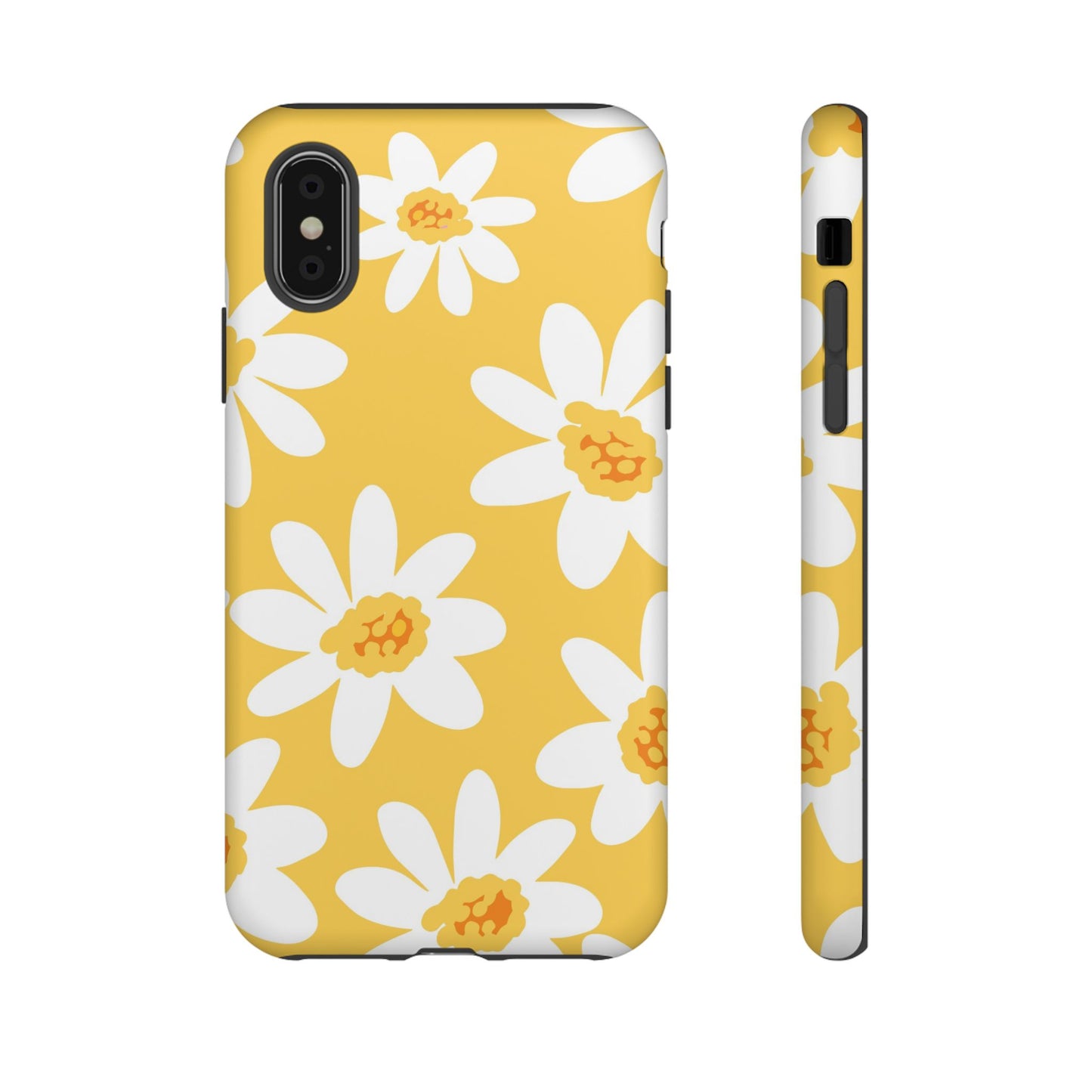 Yellow Daisy Phone Case, Floral Phone Cover, Tough Case, Summer Vibe Accessory, Gift for Nature Lovers, Bright Floral Design