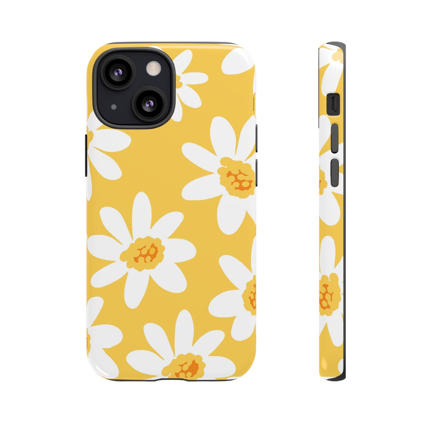 Yellow Daisy Phone Case, Floral Phone Cover, Tough Case, Summer Vibe Accessory, Gift for Nature Lovers, Bright Floral Design