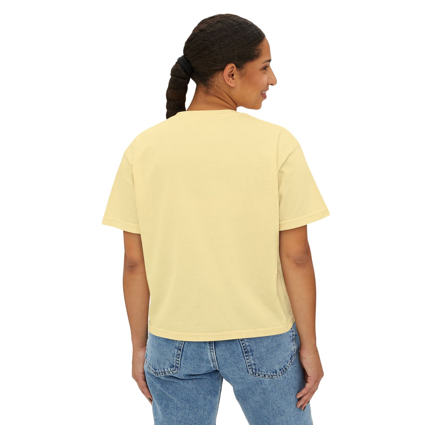 Women's Boxy Tee - 'It's All Greek To Me' Santorini Art Bust Graphic