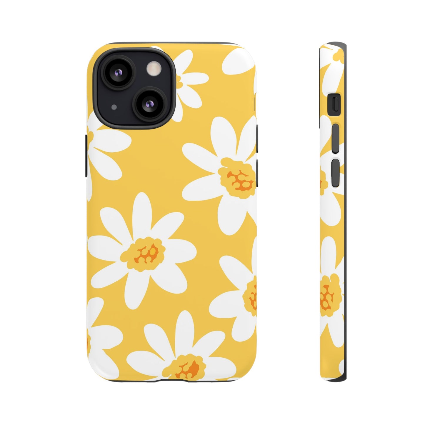 Yellow Daisy Phone Case, Floral Phone Cover, Tough Case, Summer Vibe Accessory, Gift for Nature Lovers, Bright Floral Design