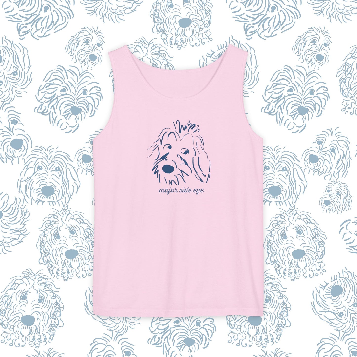 Tank Top Major Side Eye Did you know that Dogs are the only animal besides humans that whites in their eyes This needs to be celebrated! Dog lover gift.
