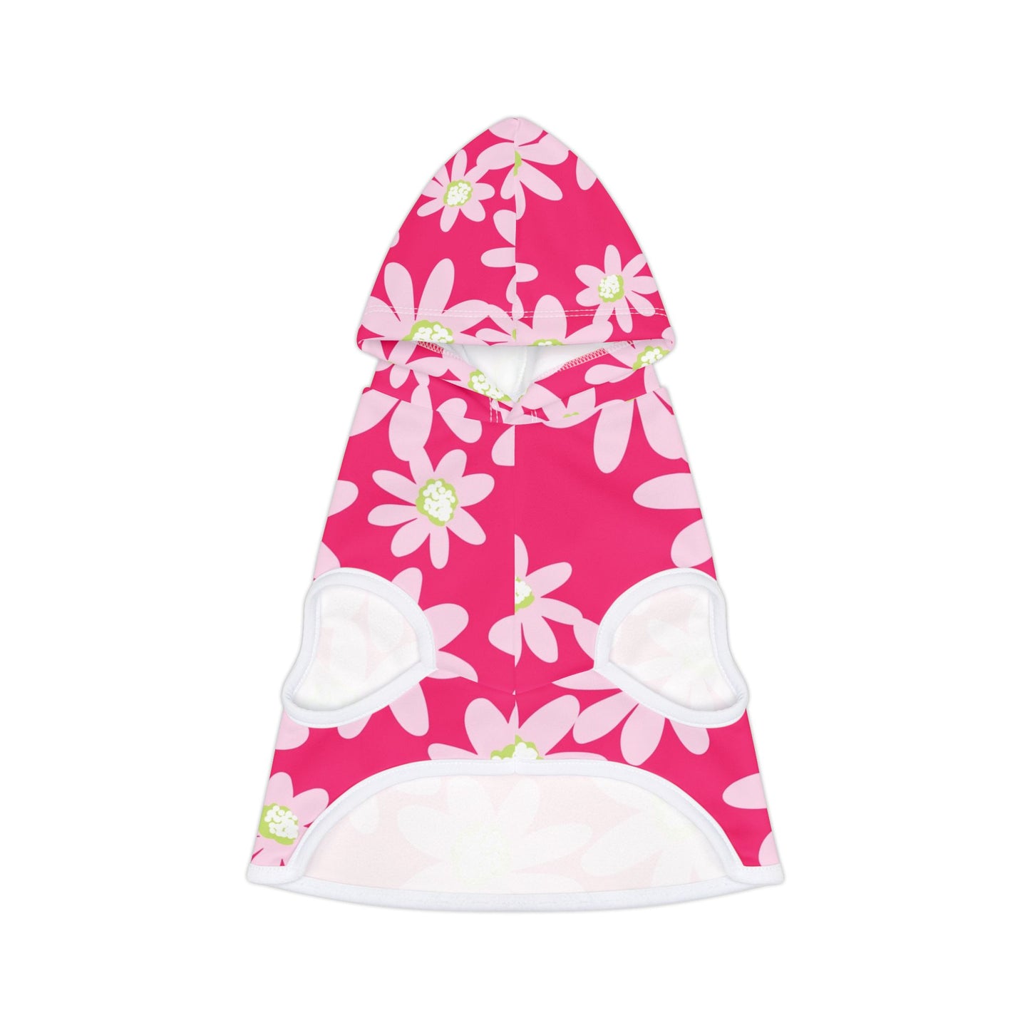 Flower Power Cat Pet Hoodie, Cute Floral Cat Coat, Spring Fashion for Pets, Lightweight Hoodie for Dogs, Pet Gift for Pet Lovers