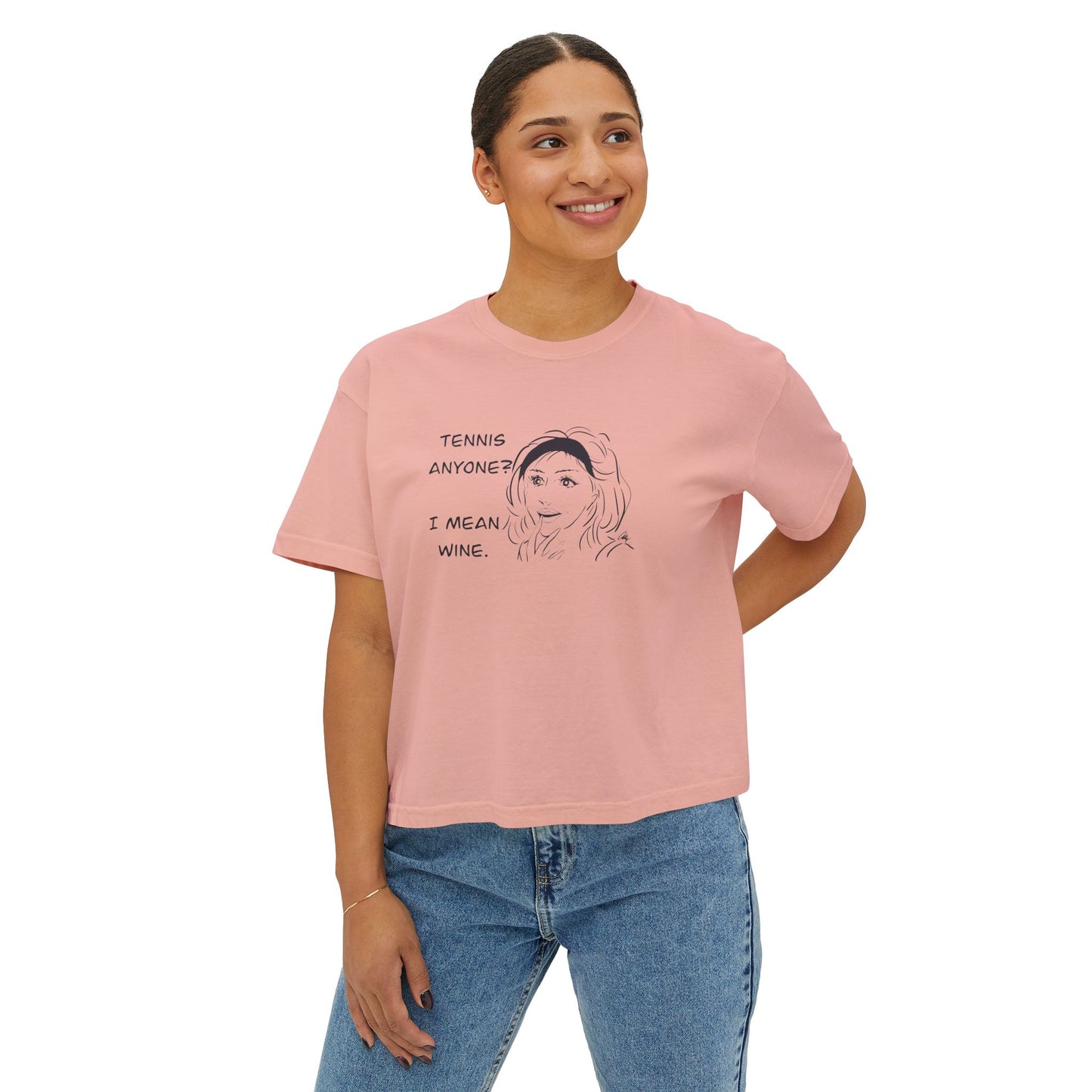 Women's Tee - Tennis Anyone I Mean Wine