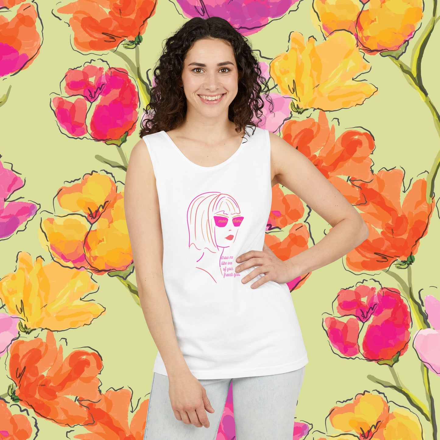 French Tank Top- "Draw me like one of your French girls."